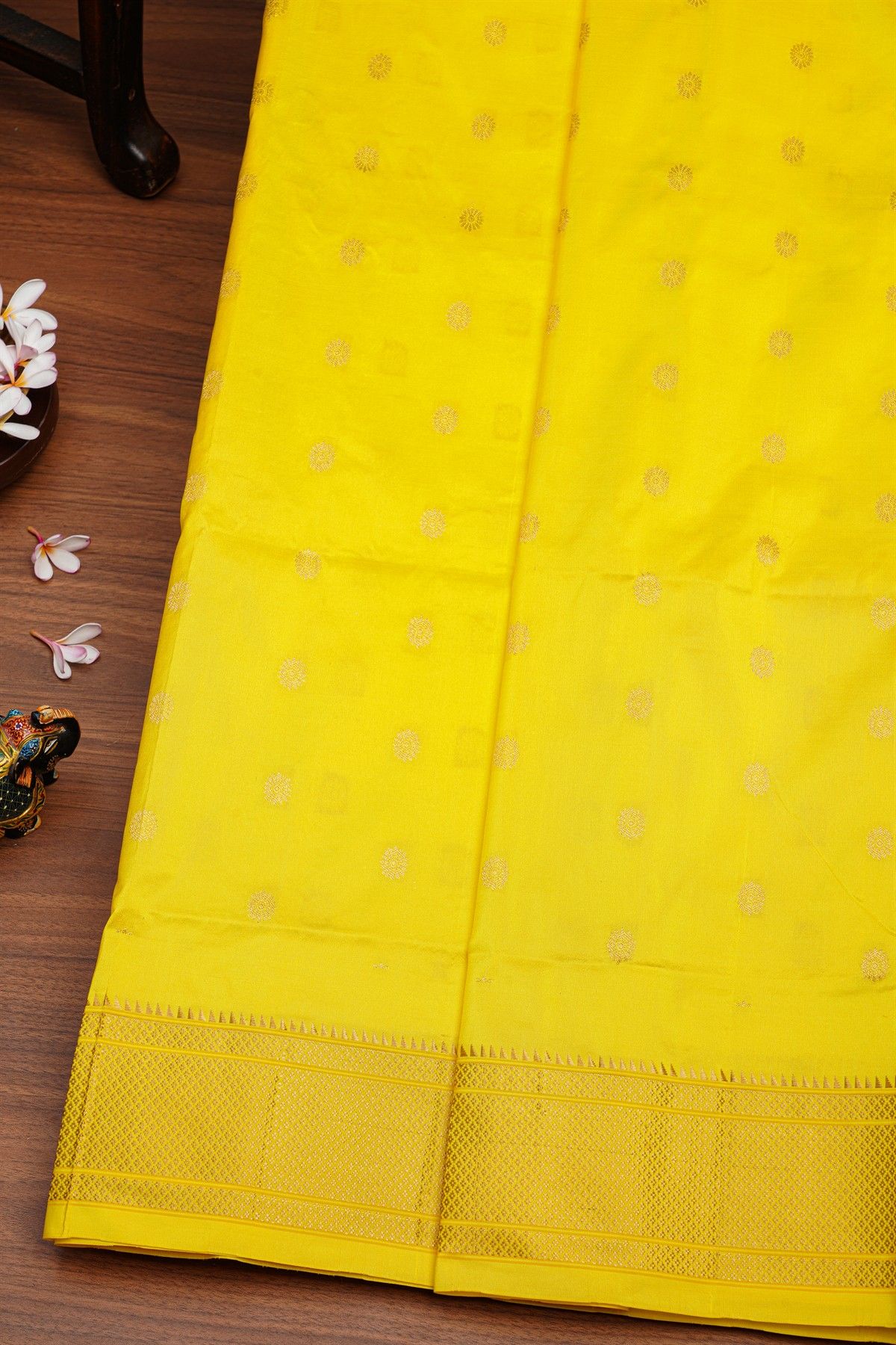 Narayanpet Silk Yellow Saree