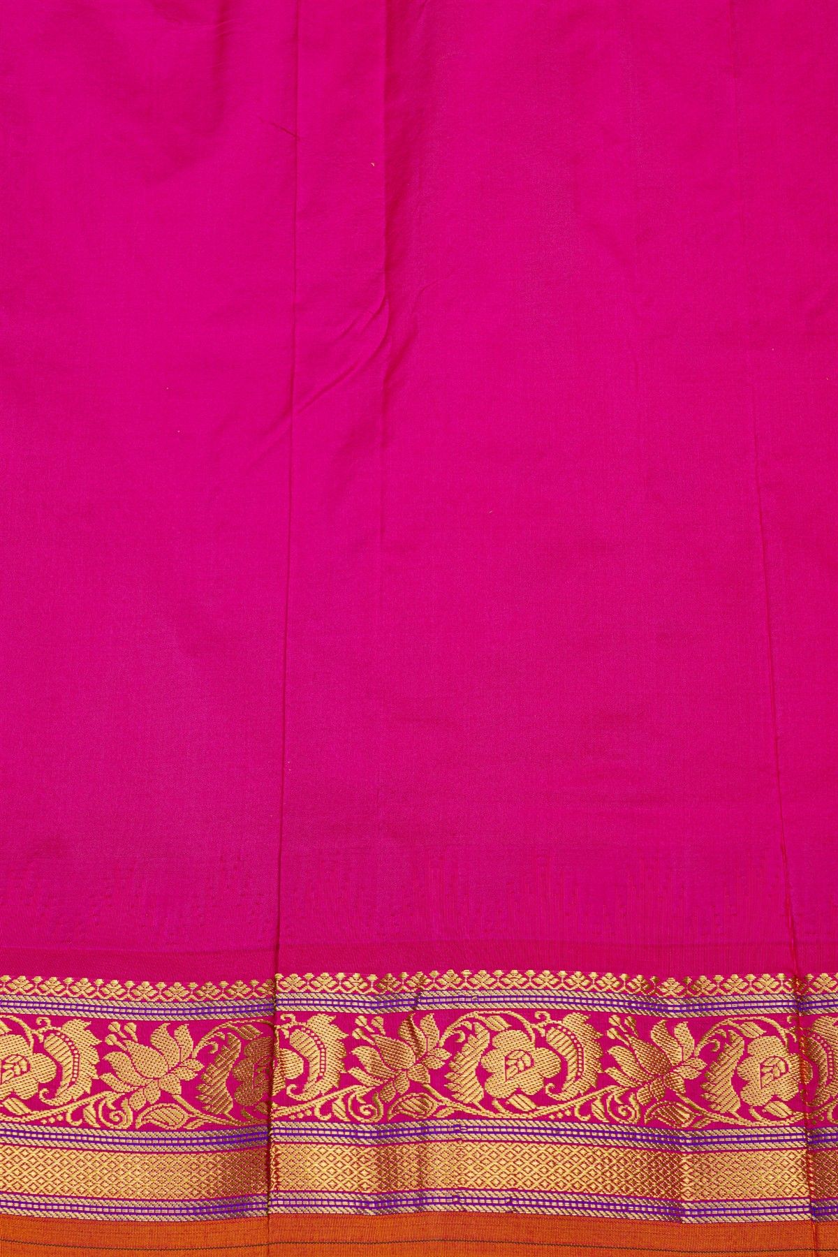 Narayanpet Silk Orange Saree