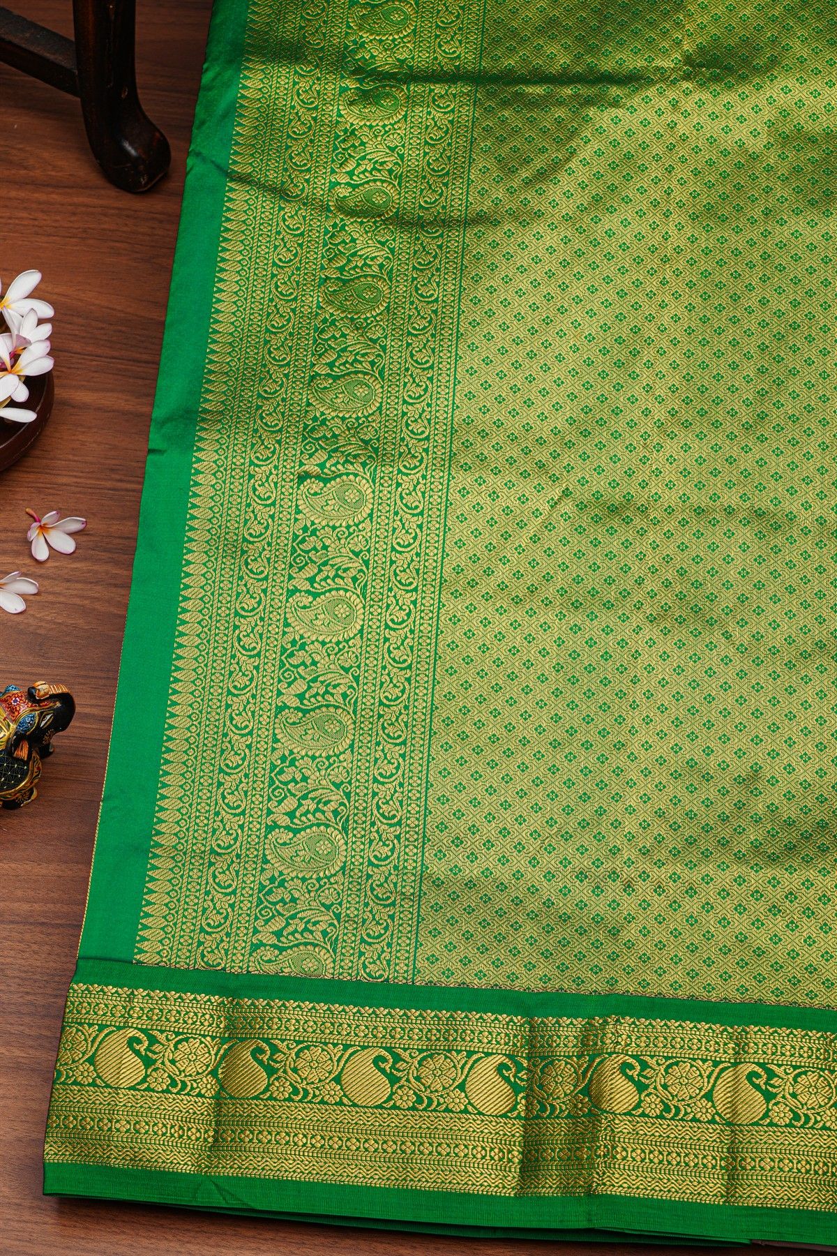 Narayanpet Silk Maroon Saree