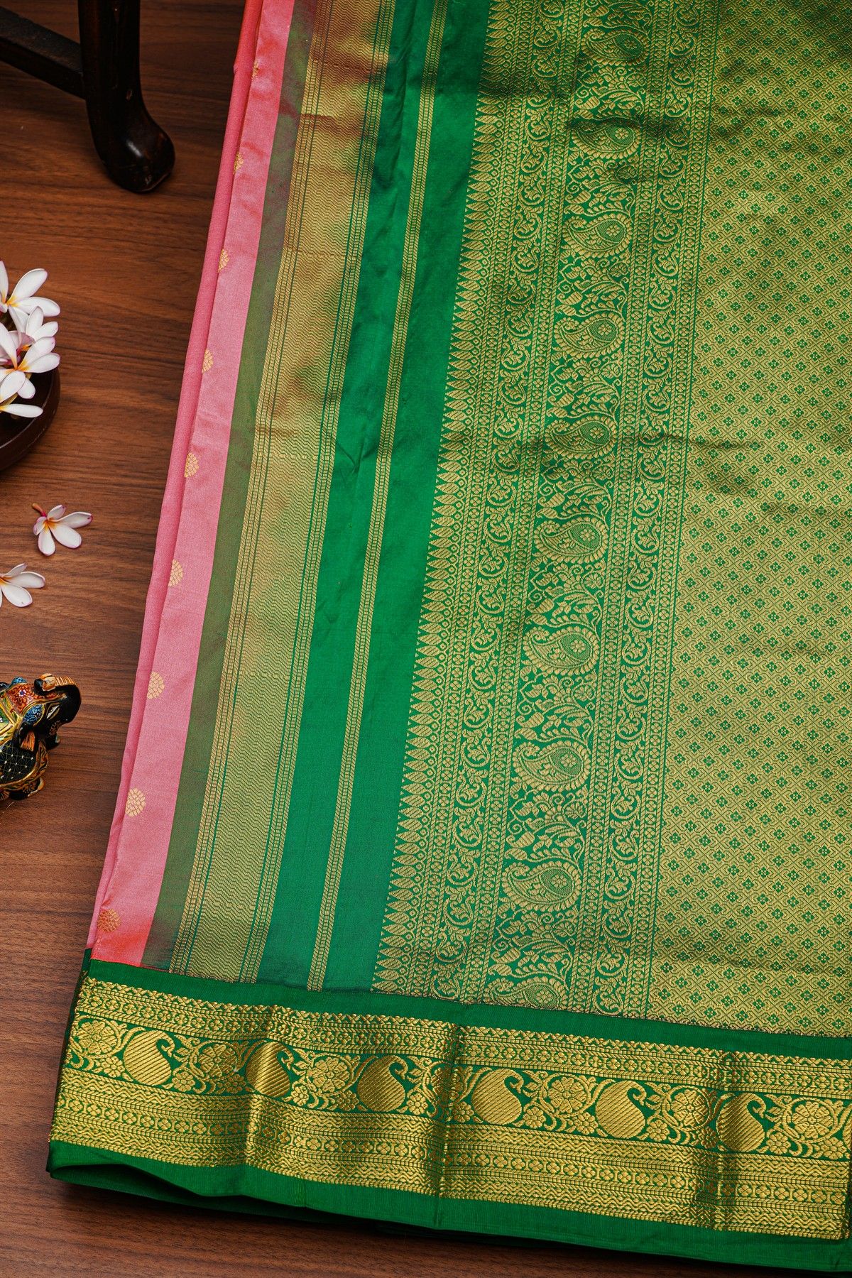 Narayanpet Silk Pink Saree