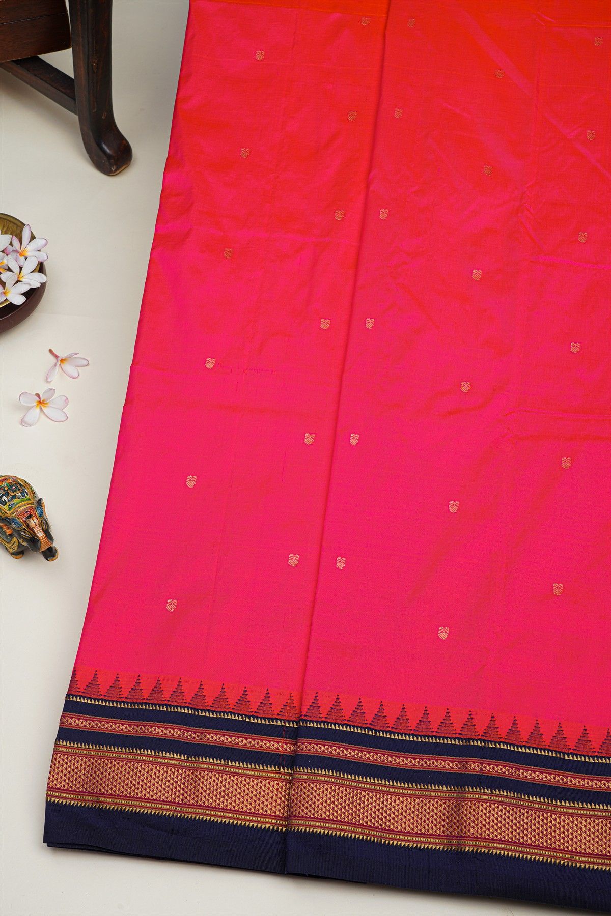 Narayanpet Silk Pink Saree