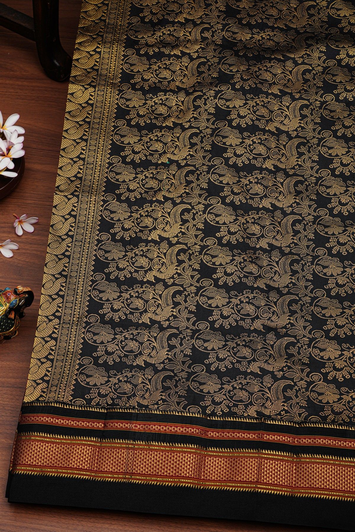 Narayanpet Silk Red Saree