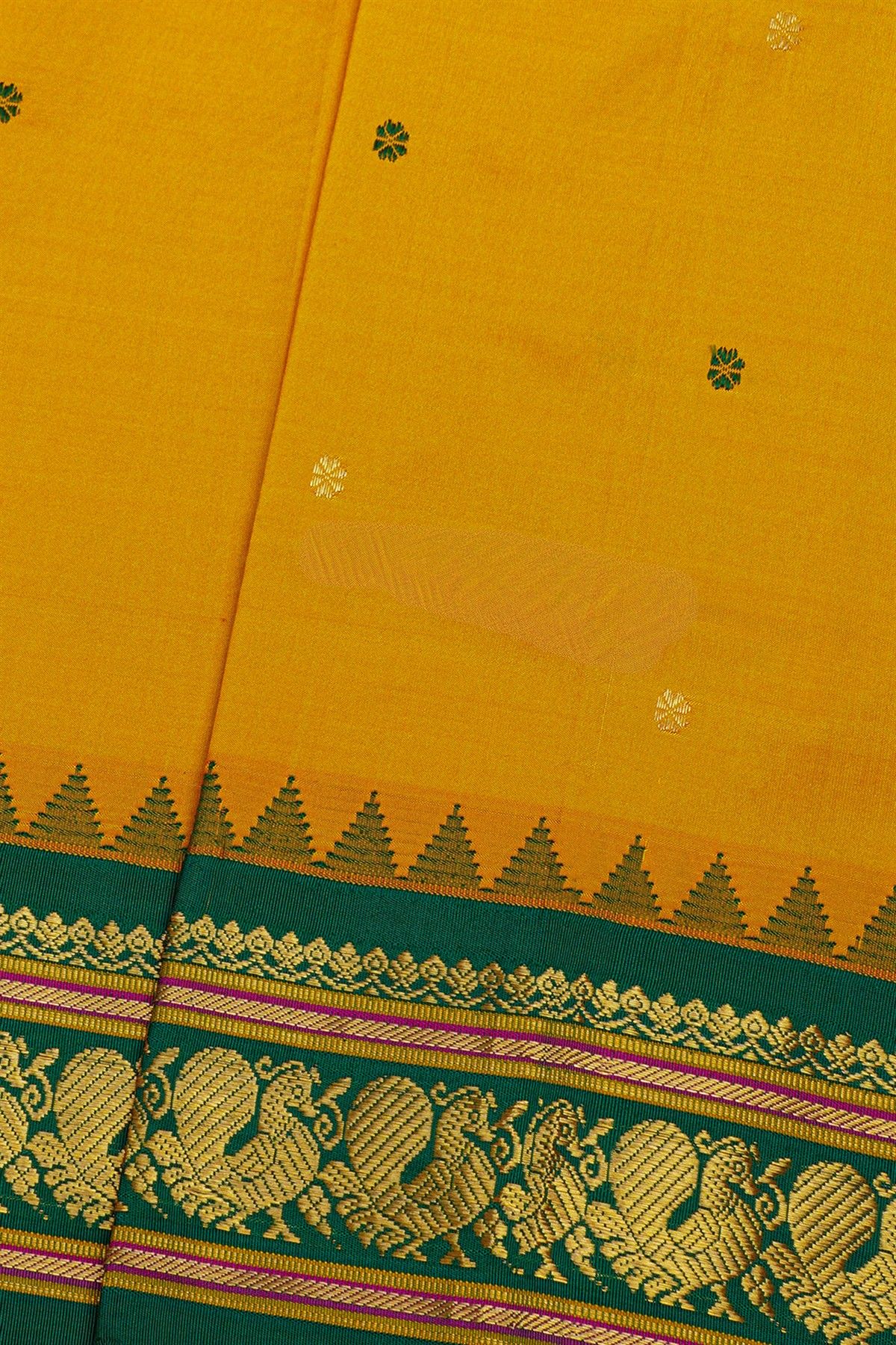 Narayanpet Silk Mustard Saree