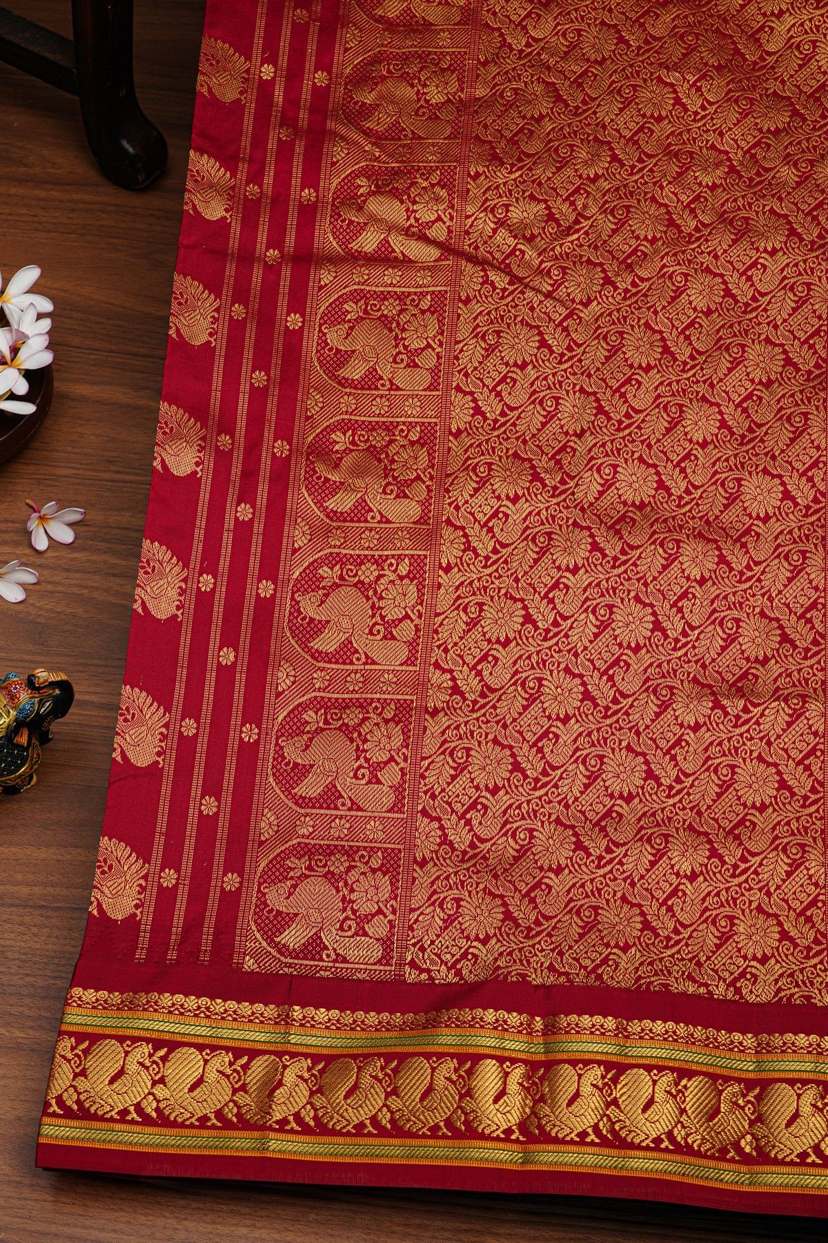 Narayanpet Silk Cream Saree