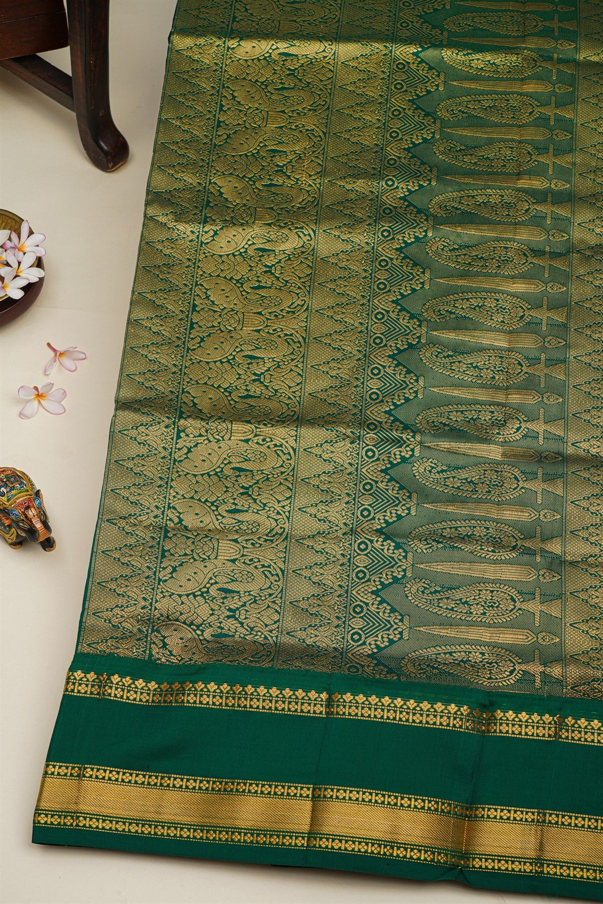 Narayanpet Silk Cream Saree