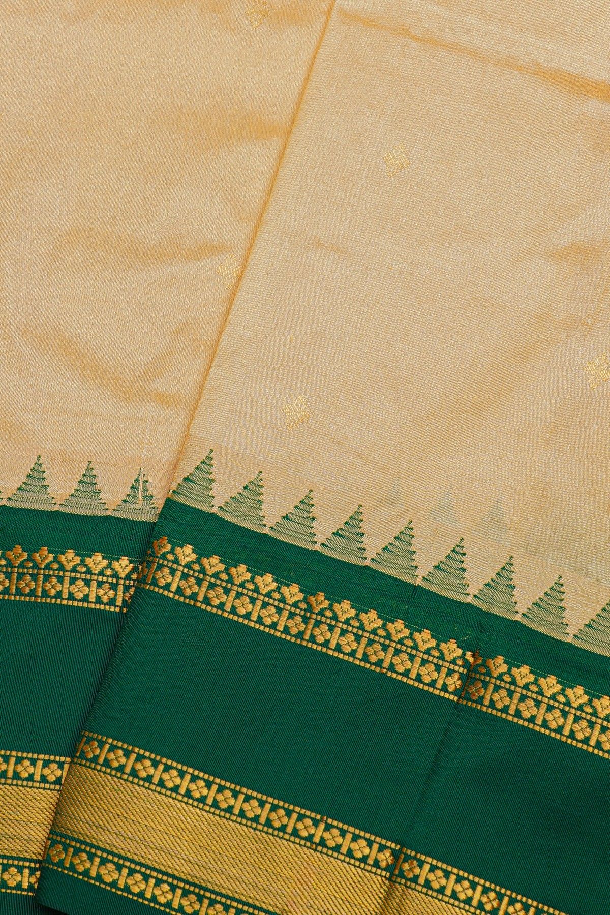 Narayanpet Silk Cream Saree