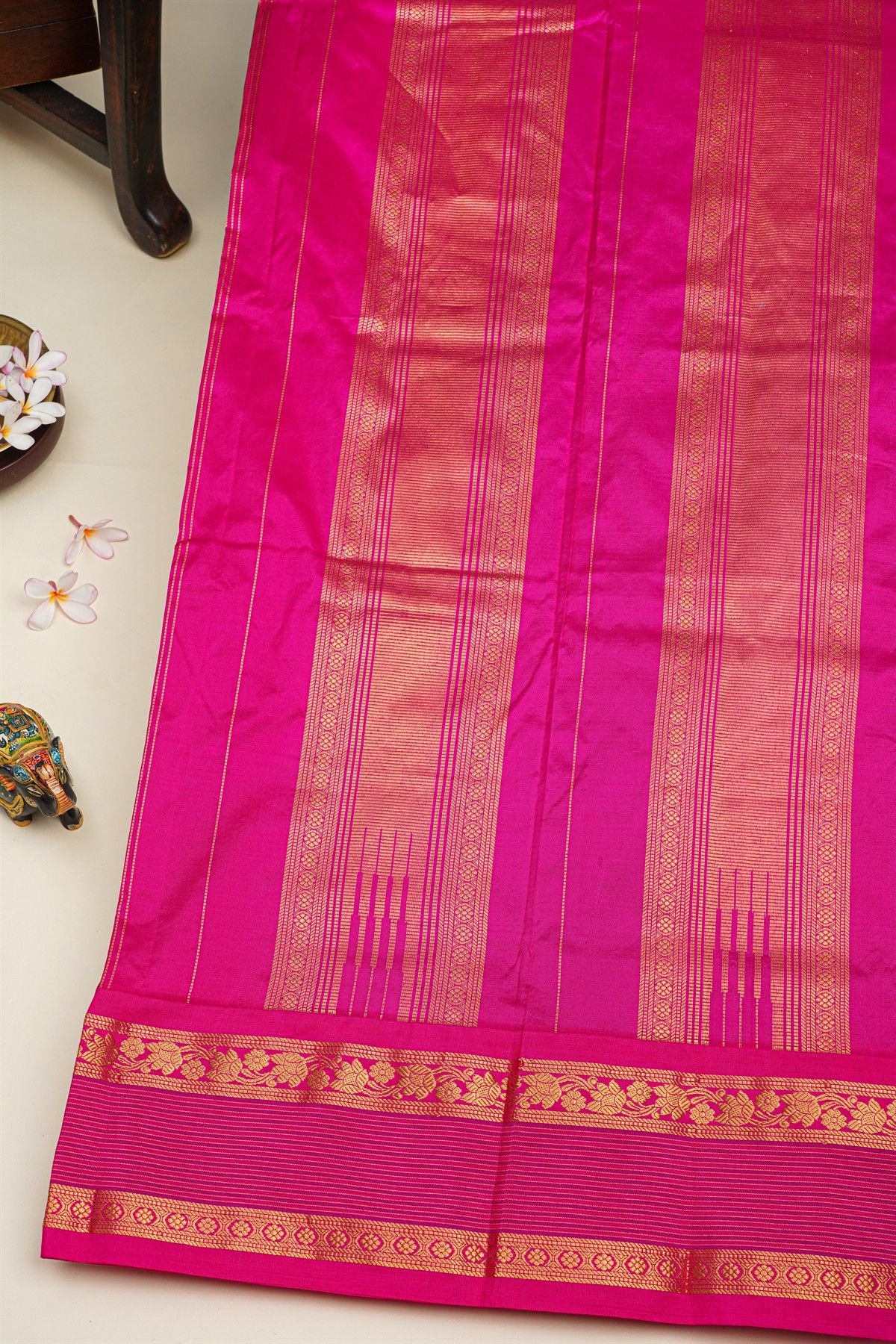 Narayanpet Silk Sky Blue Saree