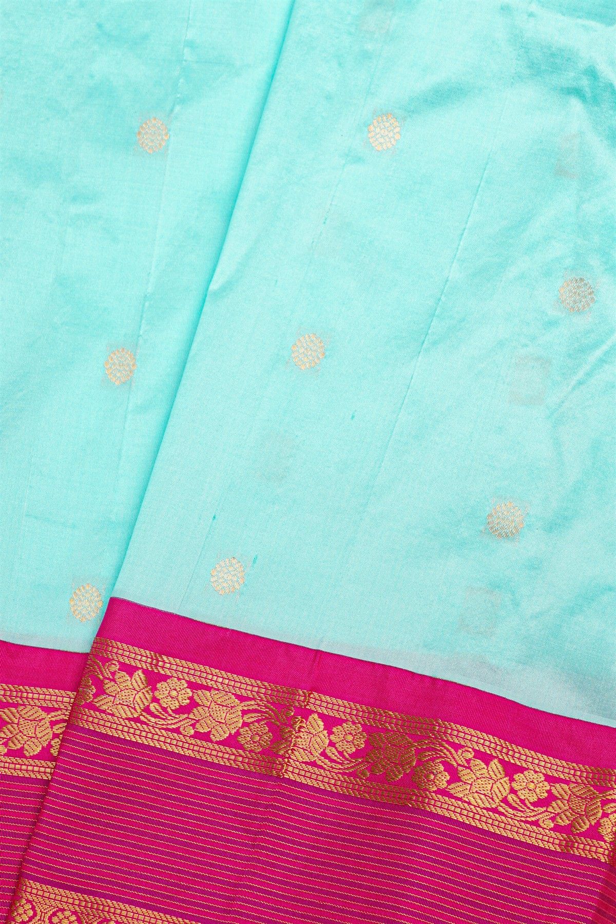 Narayanpet Silk Sky Blue Saree