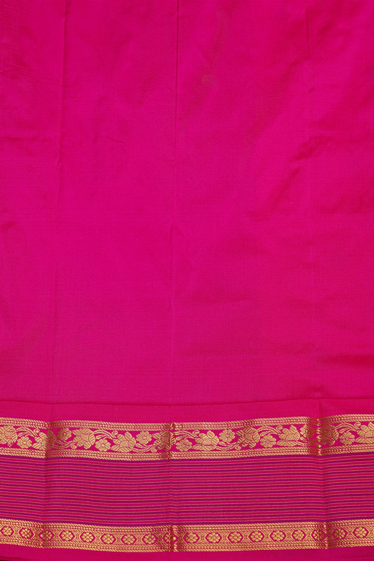 Narayanpet Silk Mustard And Orange Saree
