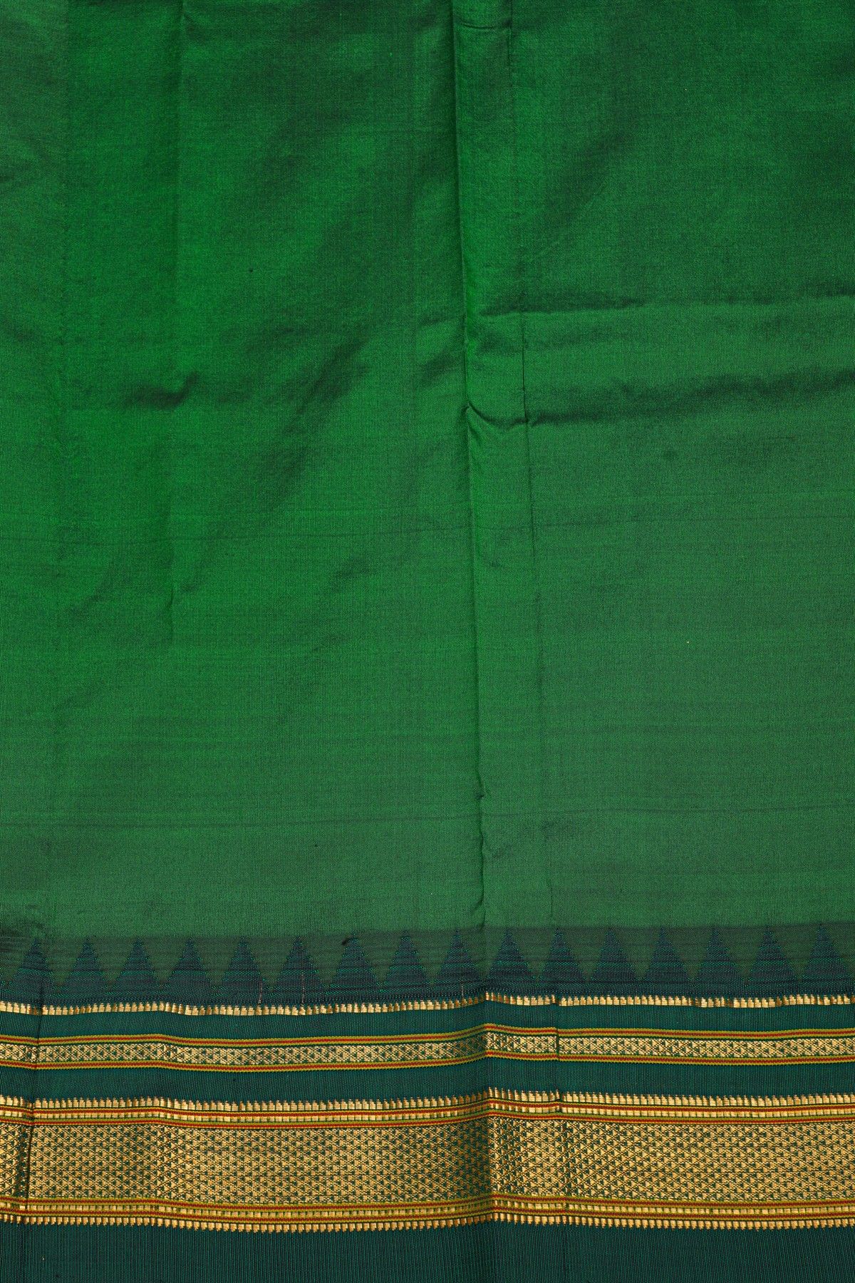Narayanpet Silk Orange Saree