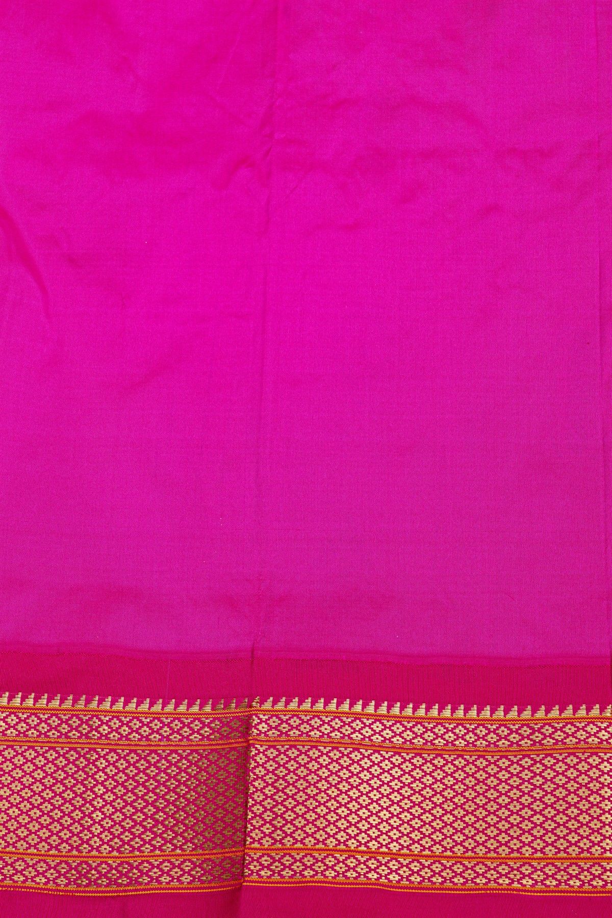 Narayanpet Silk Peacock Blue Saree