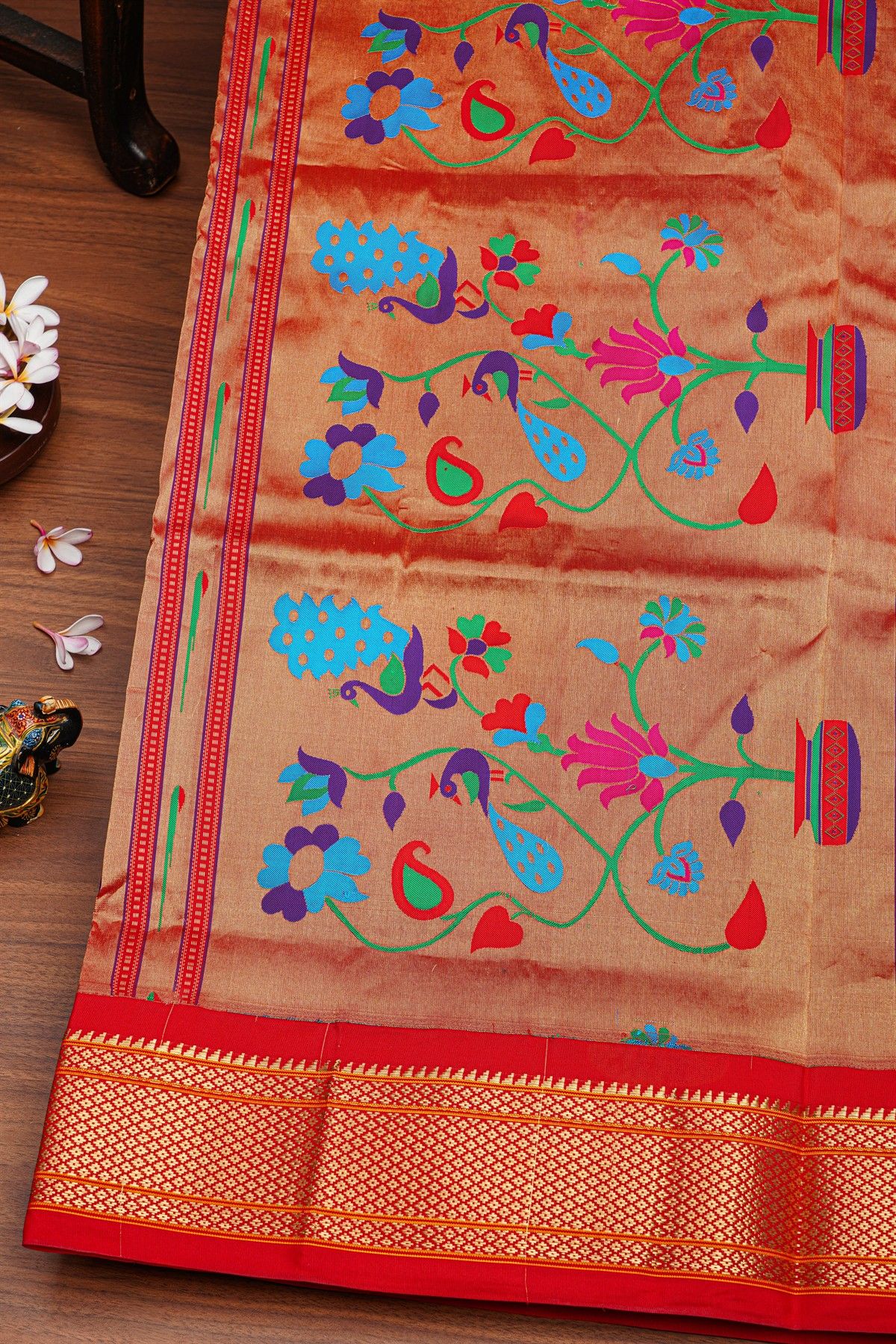 Narayanpet Silk Violet Saree