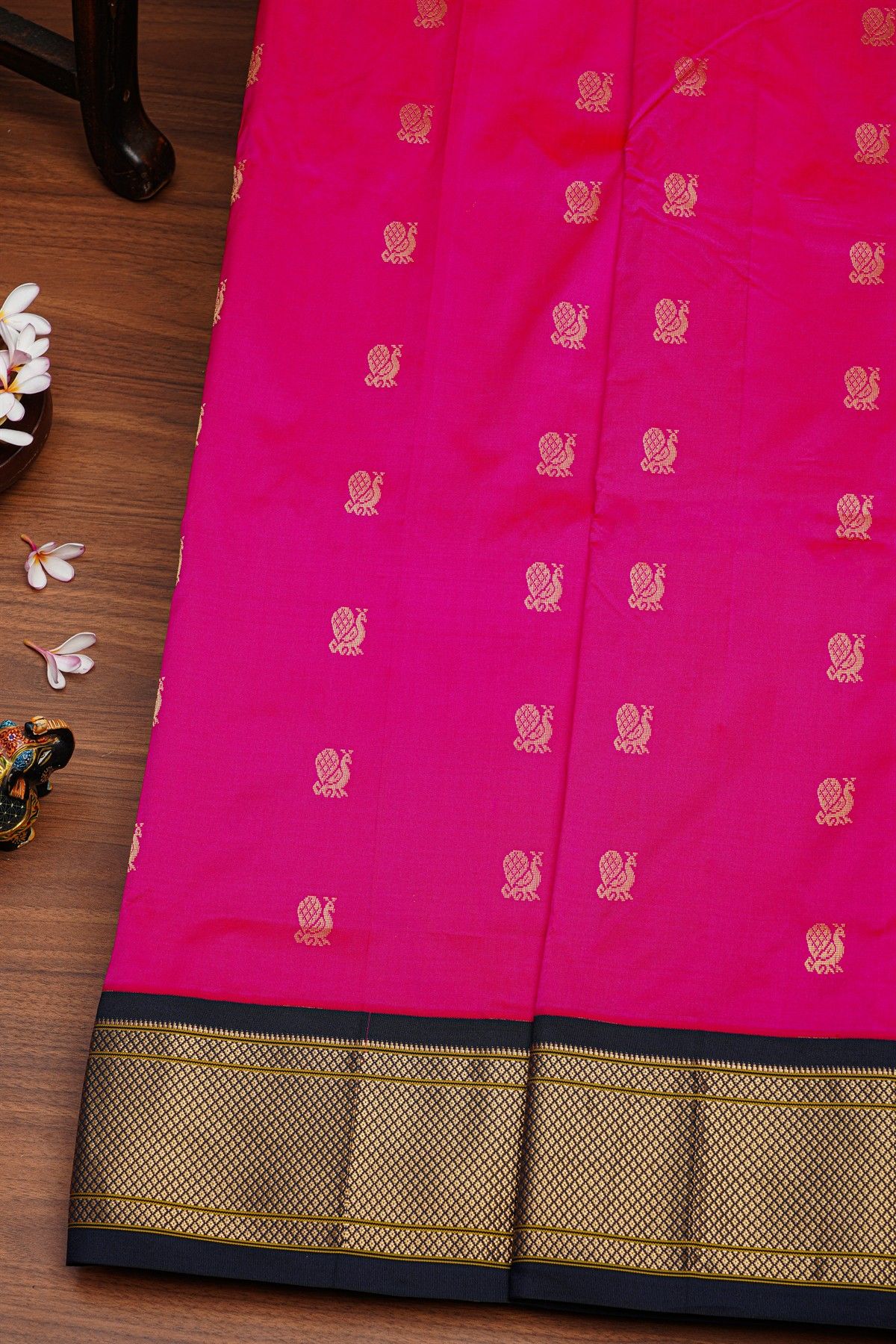 Narayanpet Silk Pink Saree