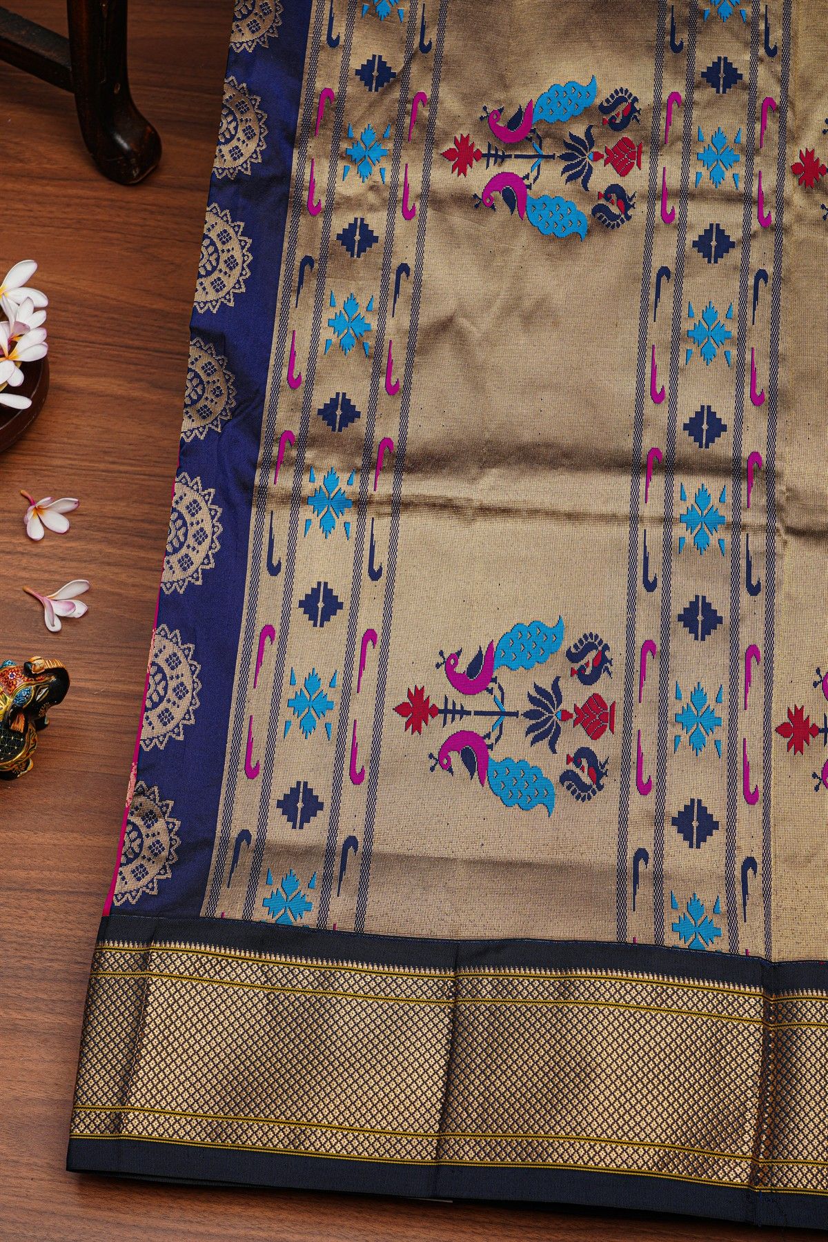 Narayanpet Silk Pink Saree