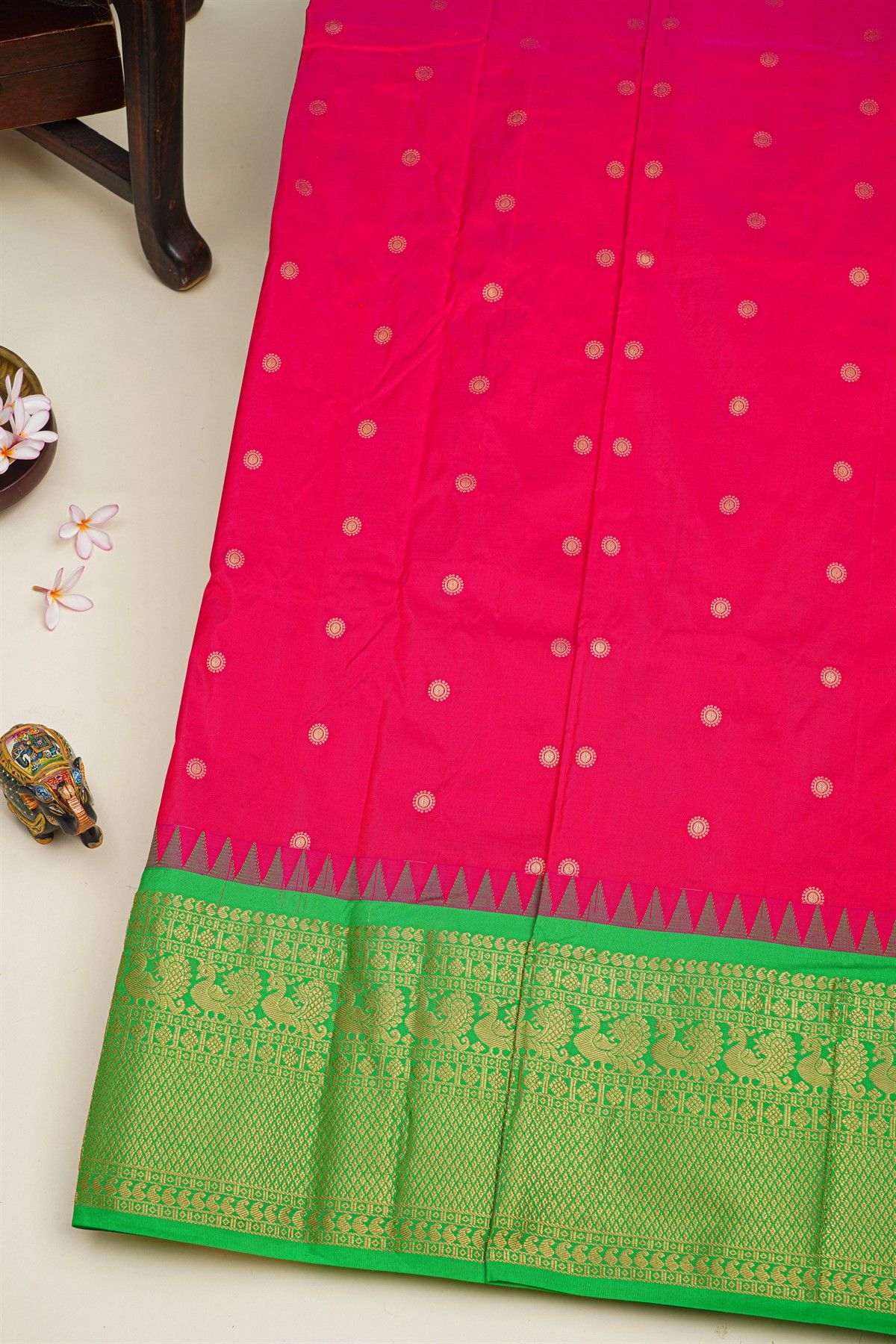 Narayanpet Silk Pink Saree