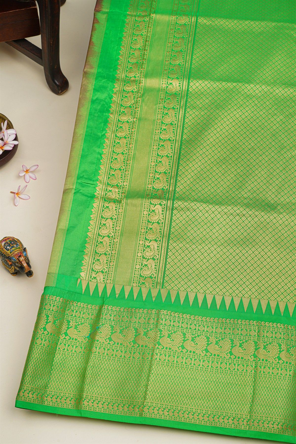 Narayanpet Silk Pink Saree