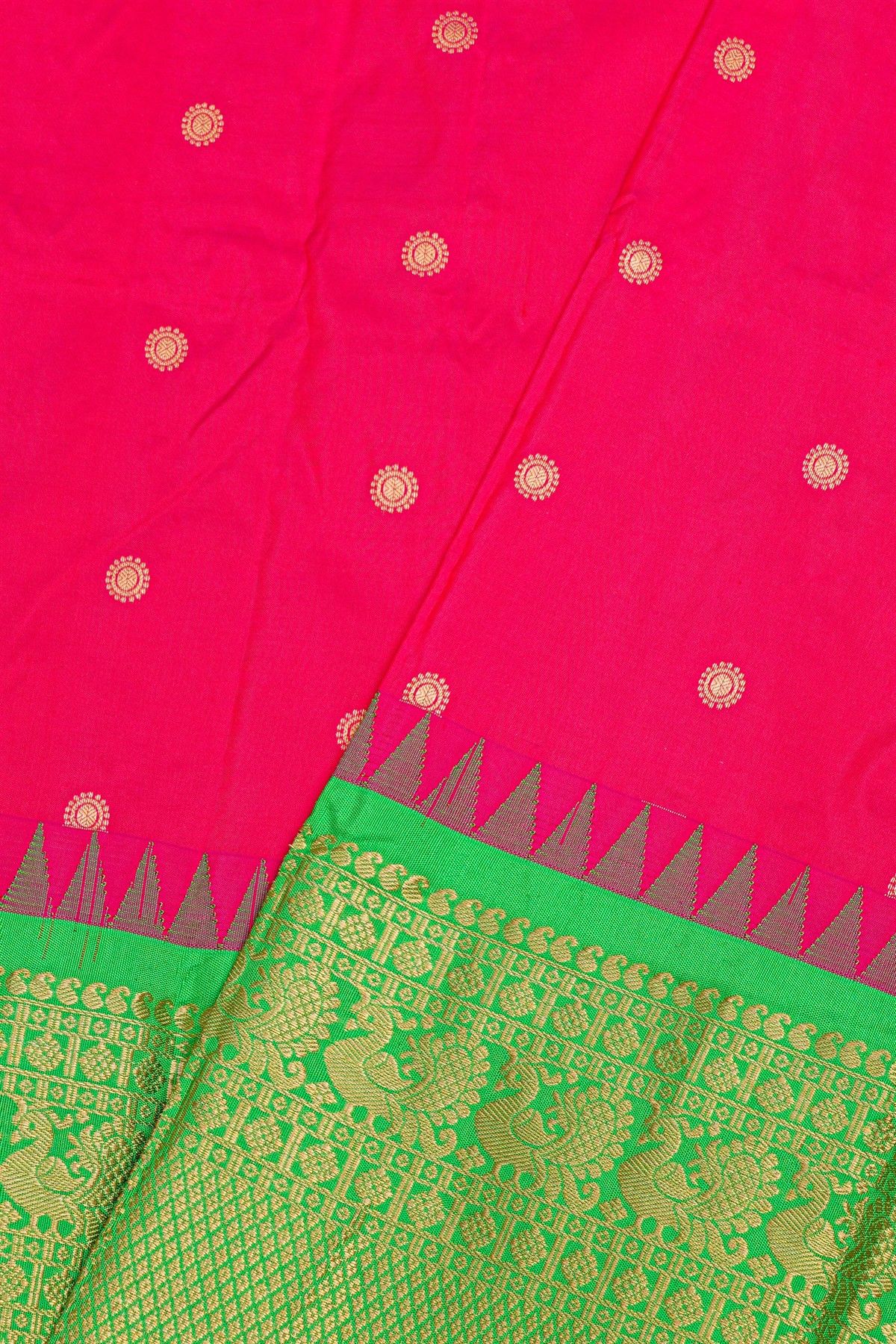 Narayanpet Silk Pink Saree