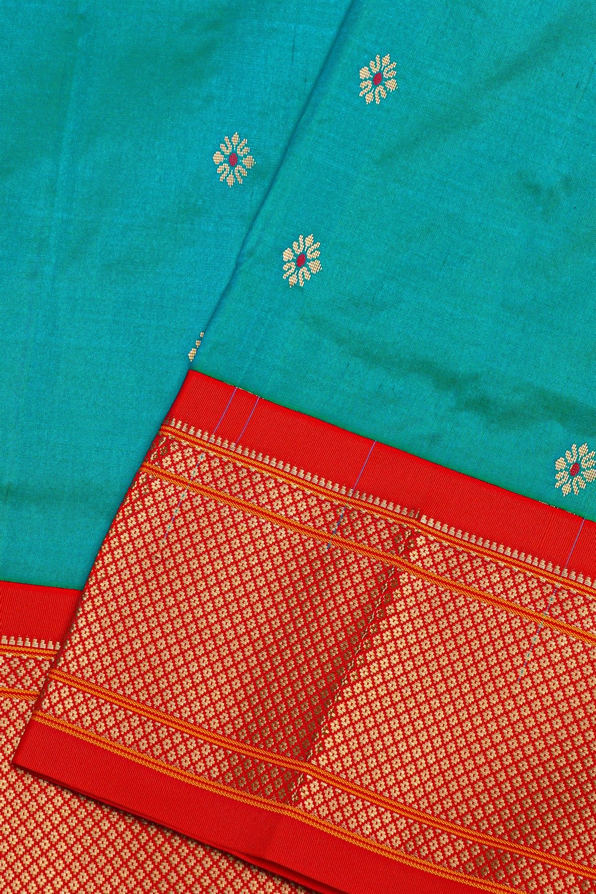 Narayanpet Silk Blue Saree