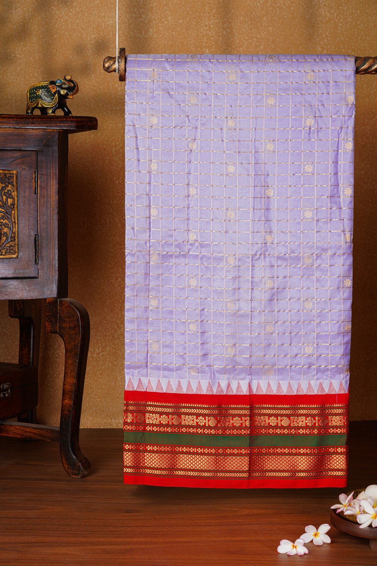Narayanpet Silk Light Purple Saree