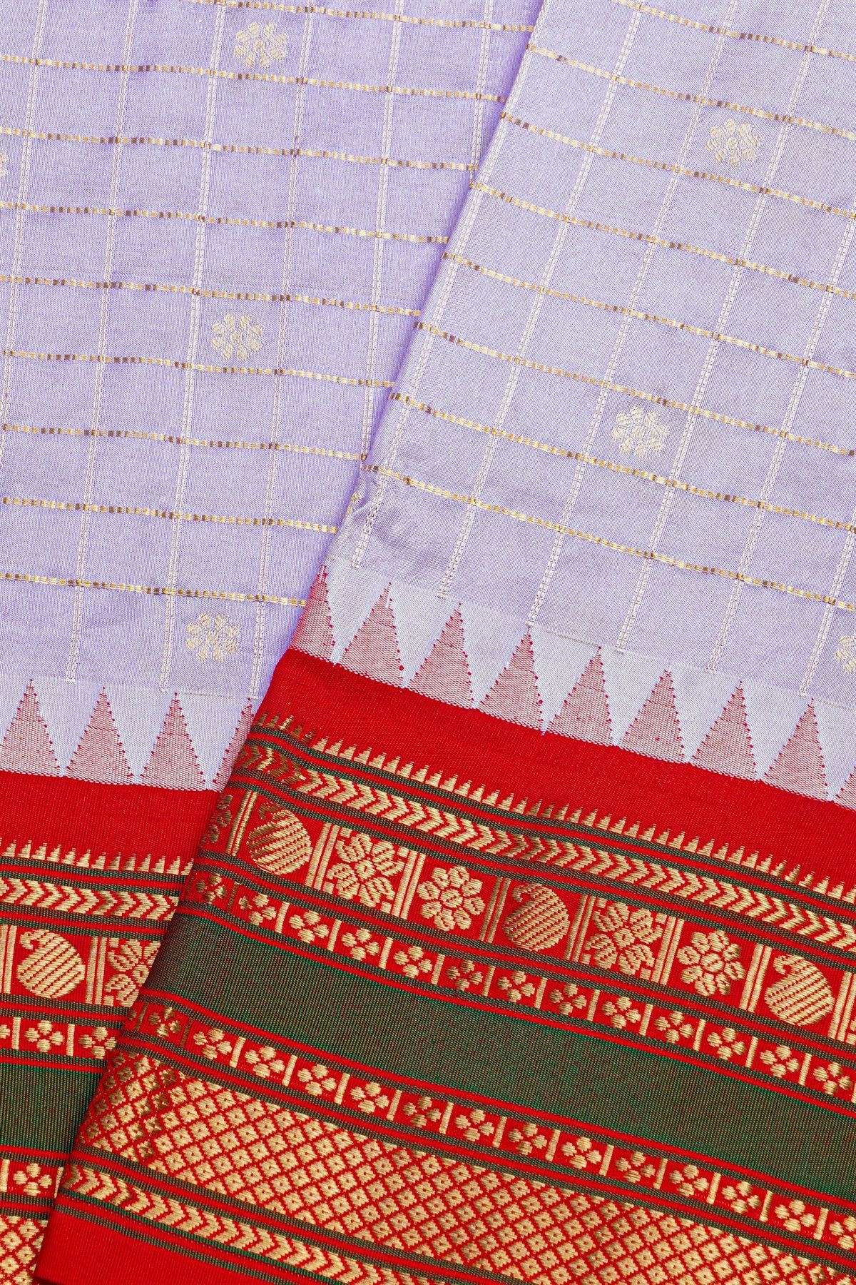 Narayanpet Silk Light Purple Saree