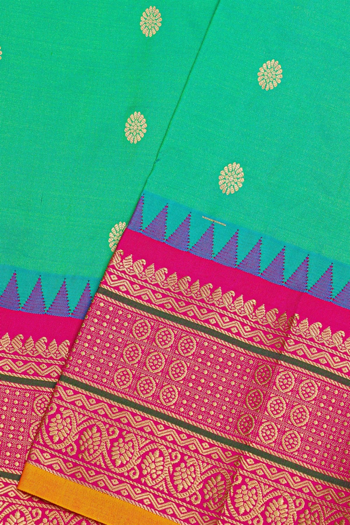 Narayanpet Silk Sea Green Saree