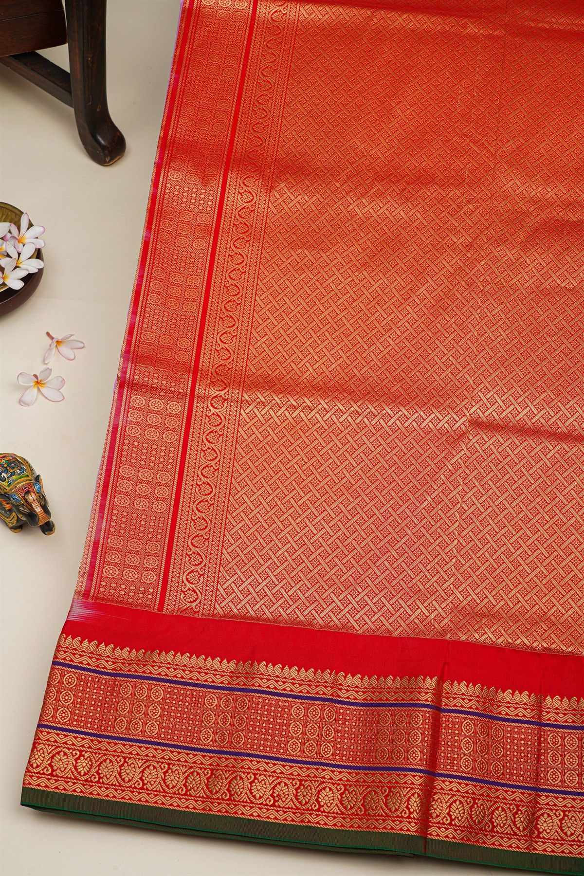 Narayanpet Silk Baby Pink Saree