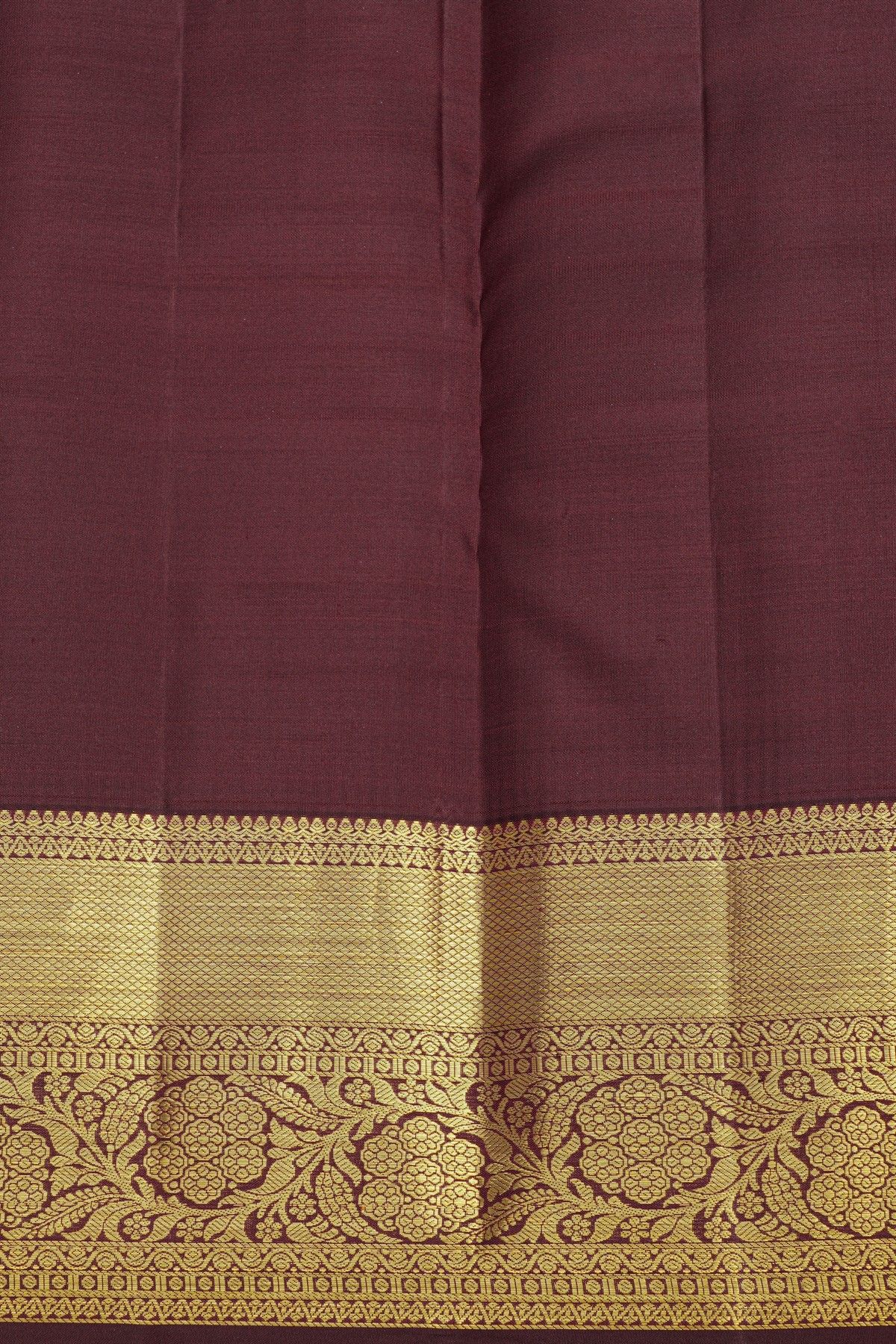 Kancheepuram Silk Brown Saree