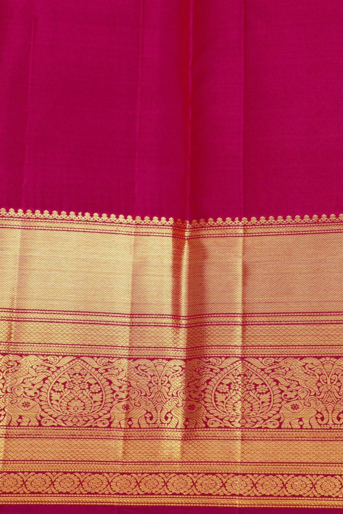 Kancheepuram Silk Magenta Saree