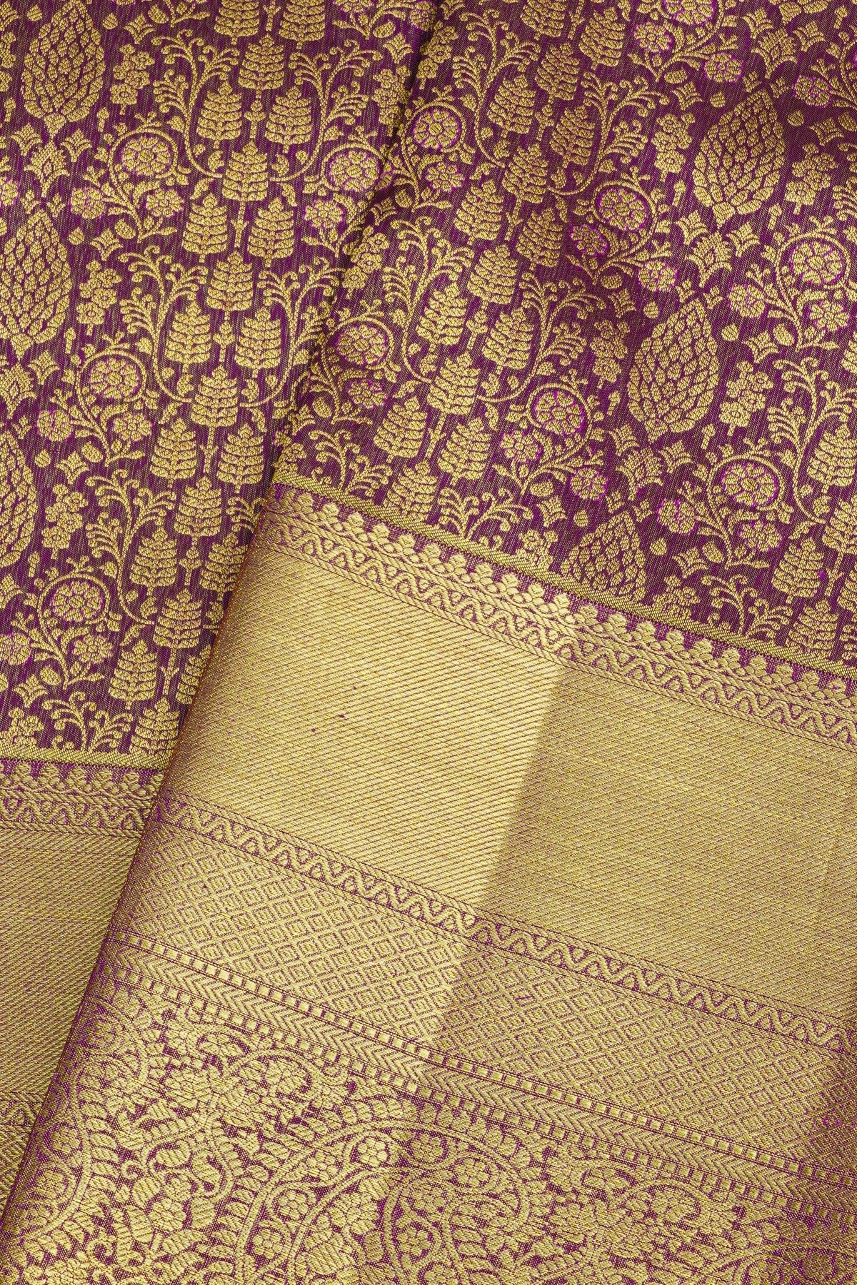 Kancheepuram Silk Purple Saree