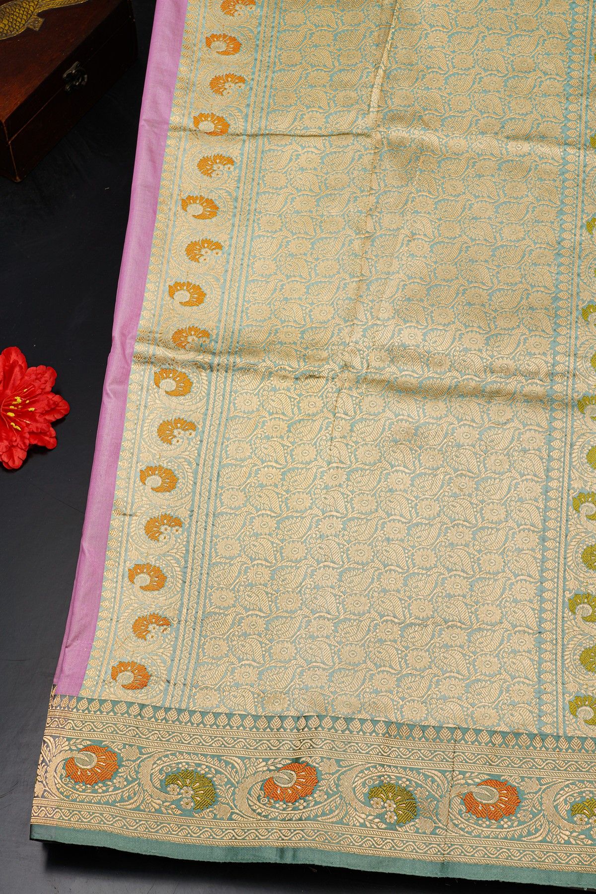 Banarasi Silk Lavender Saree