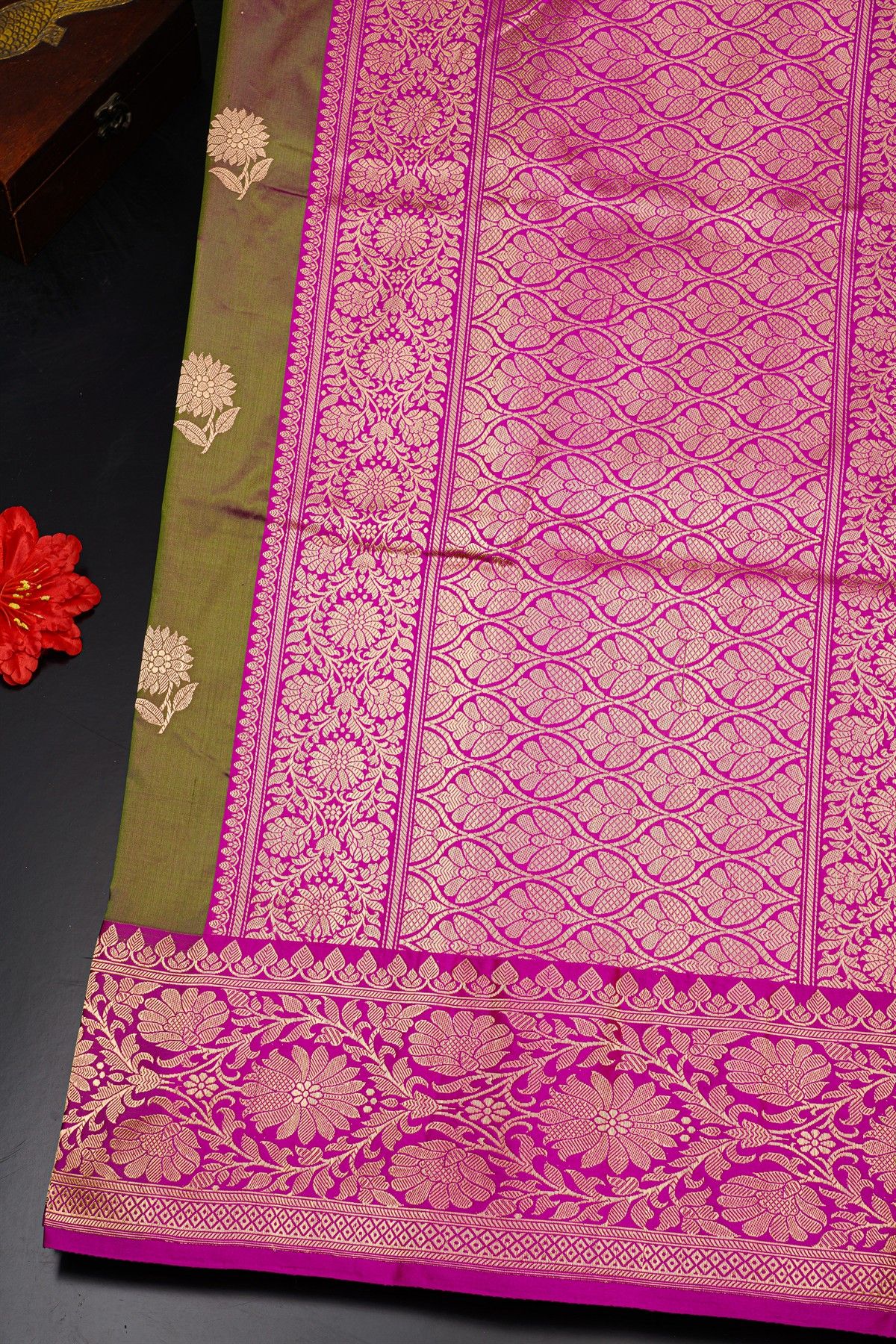 Banarasi Silk Dual Tone Saree