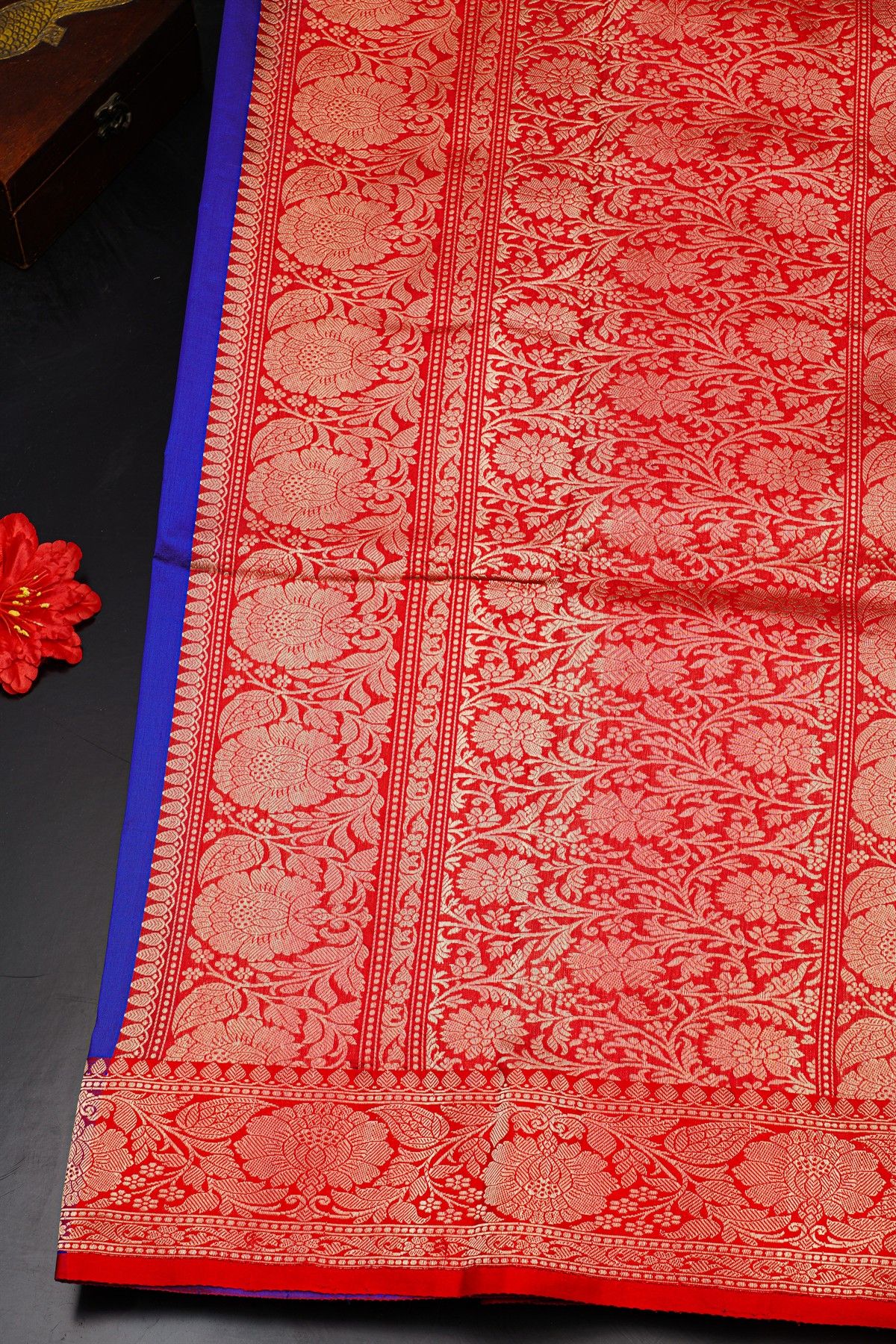 Banarasi Silk Royal Blue Saree