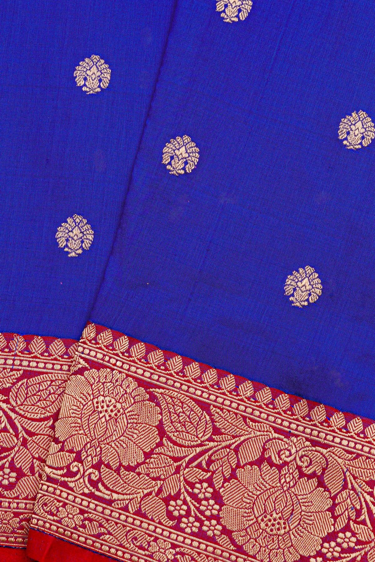 Banarasi Silk Royal Blue Saree