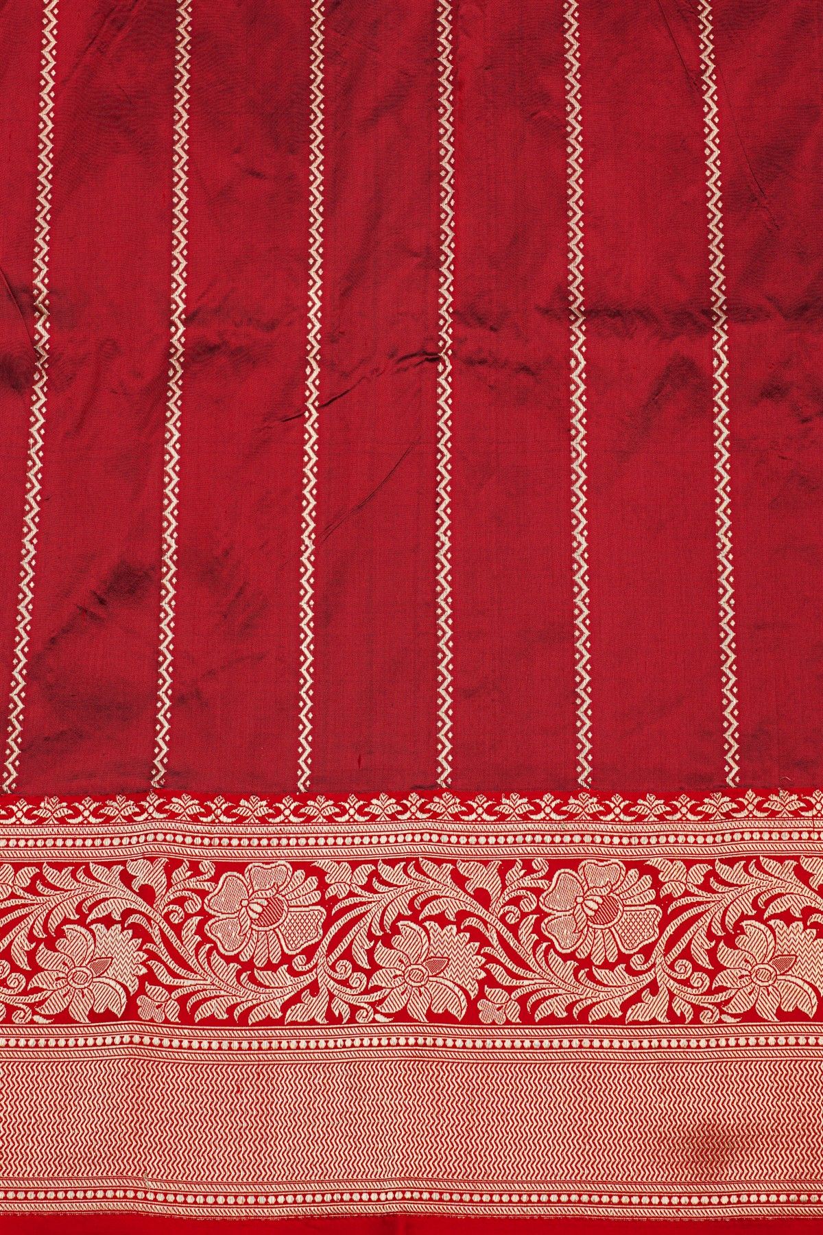 Banarasi Silk Bottle Green Saree