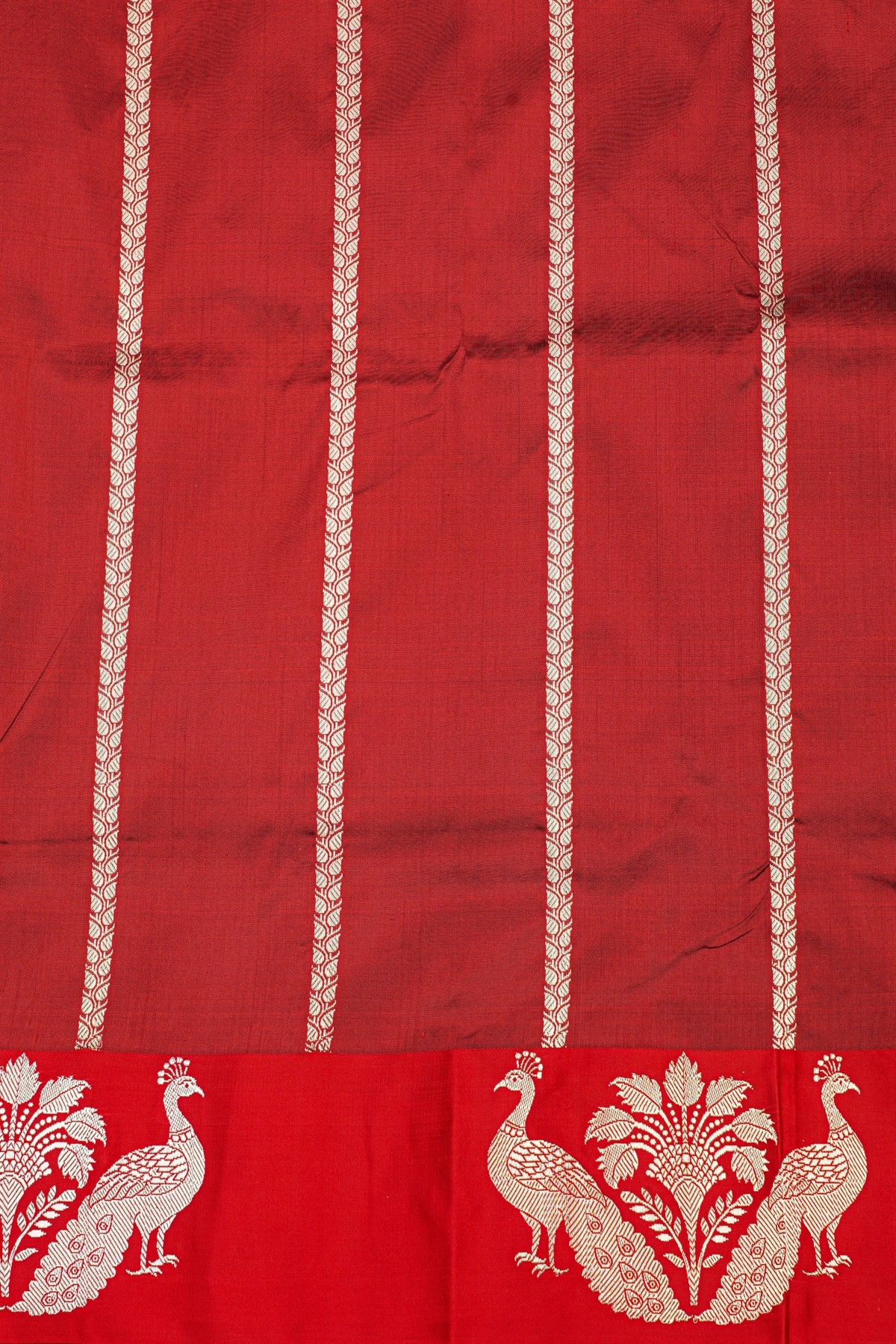 Banarasi Silk Bottle Green Saree