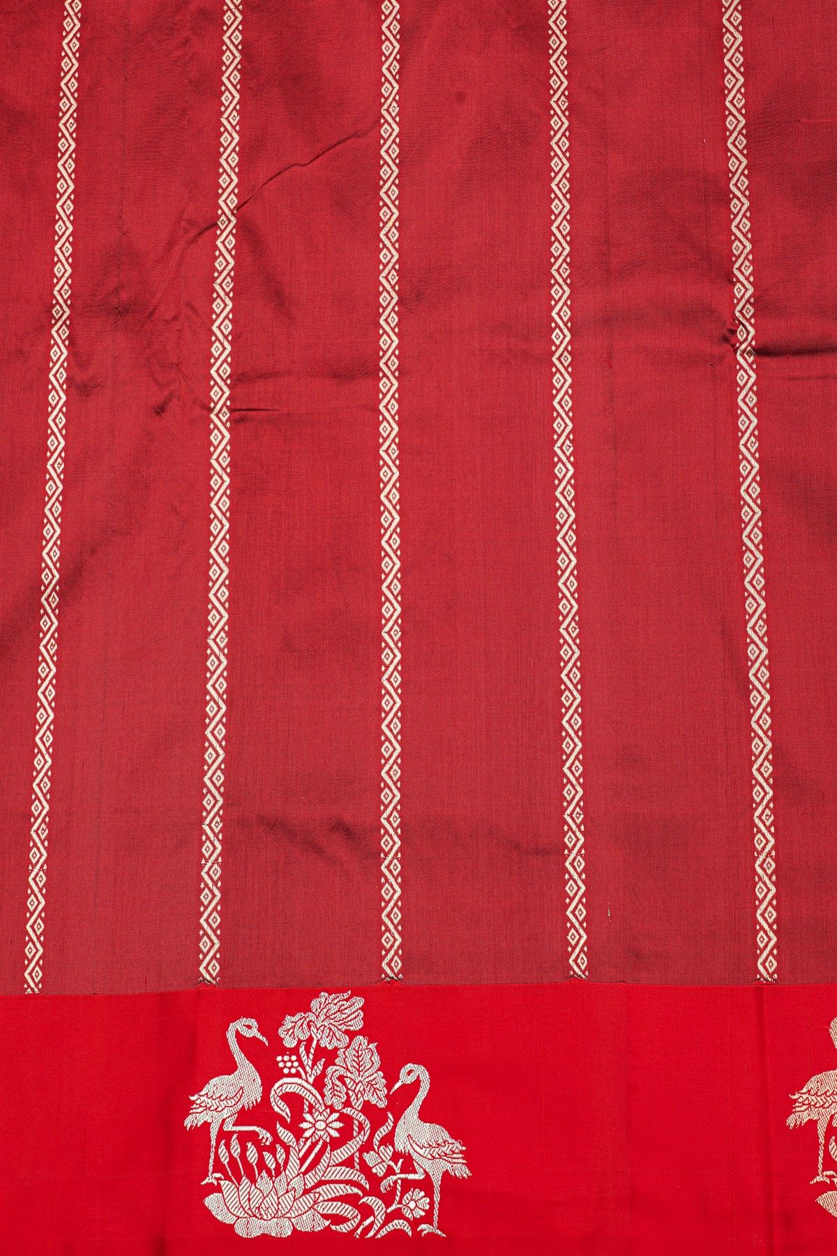 Banarasi Silk Bottle Green Saree