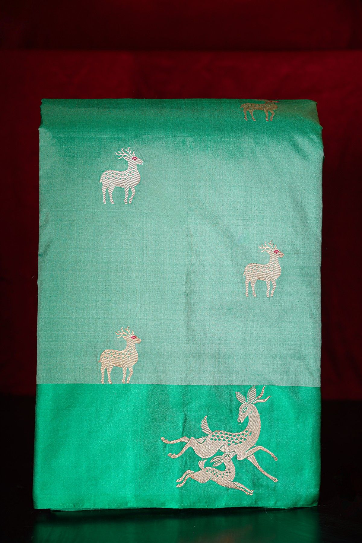 Banarasi Silk Sea Green Saree