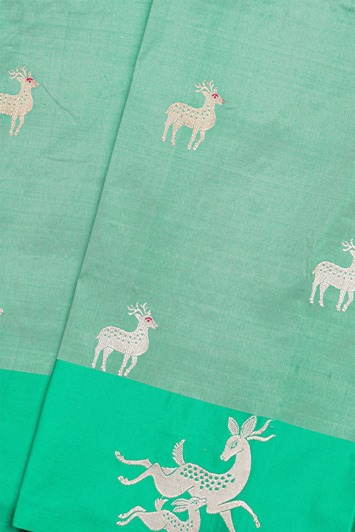 Banarasi Silk Sea Green Saree