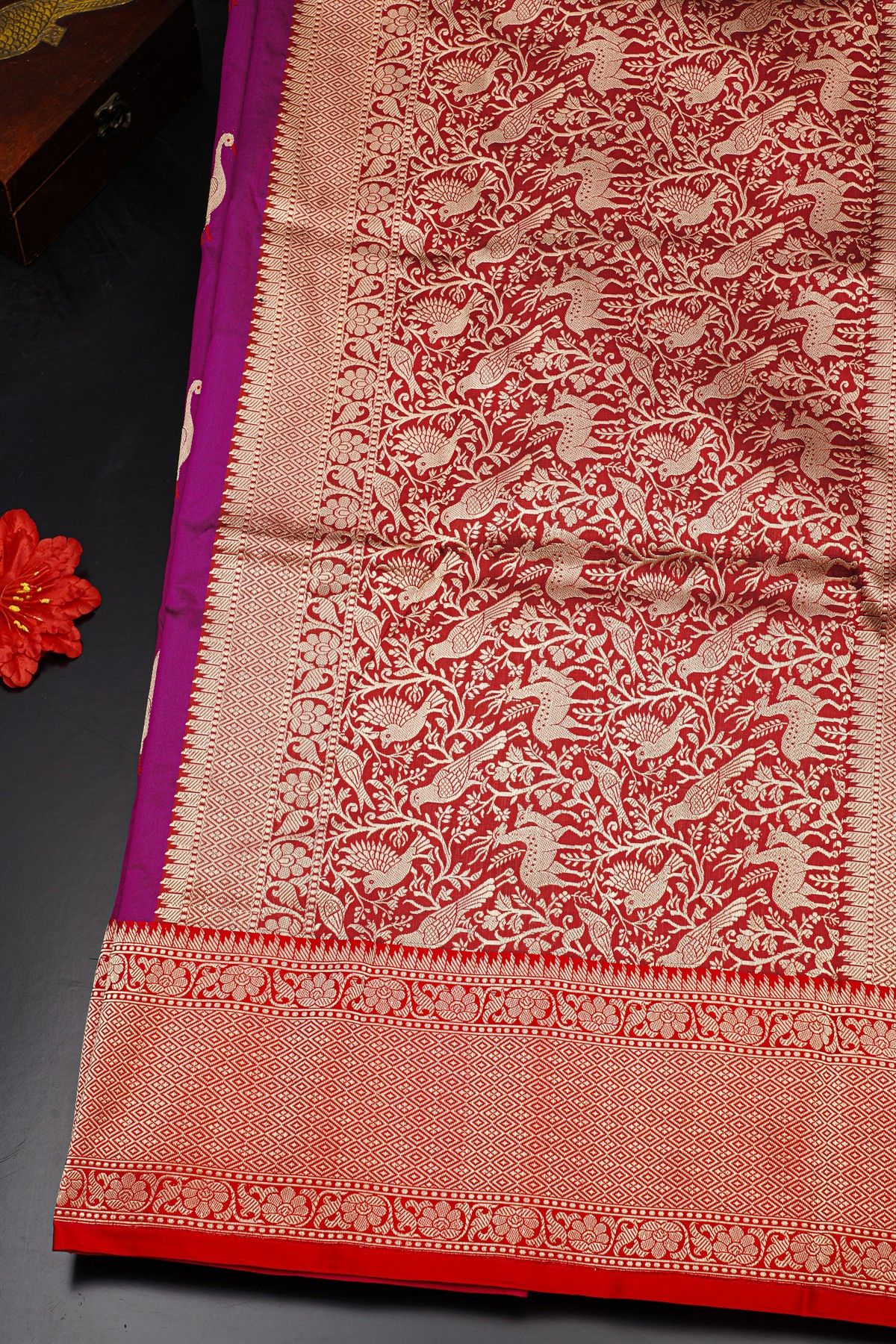 Banarasi Silk Purple Saree