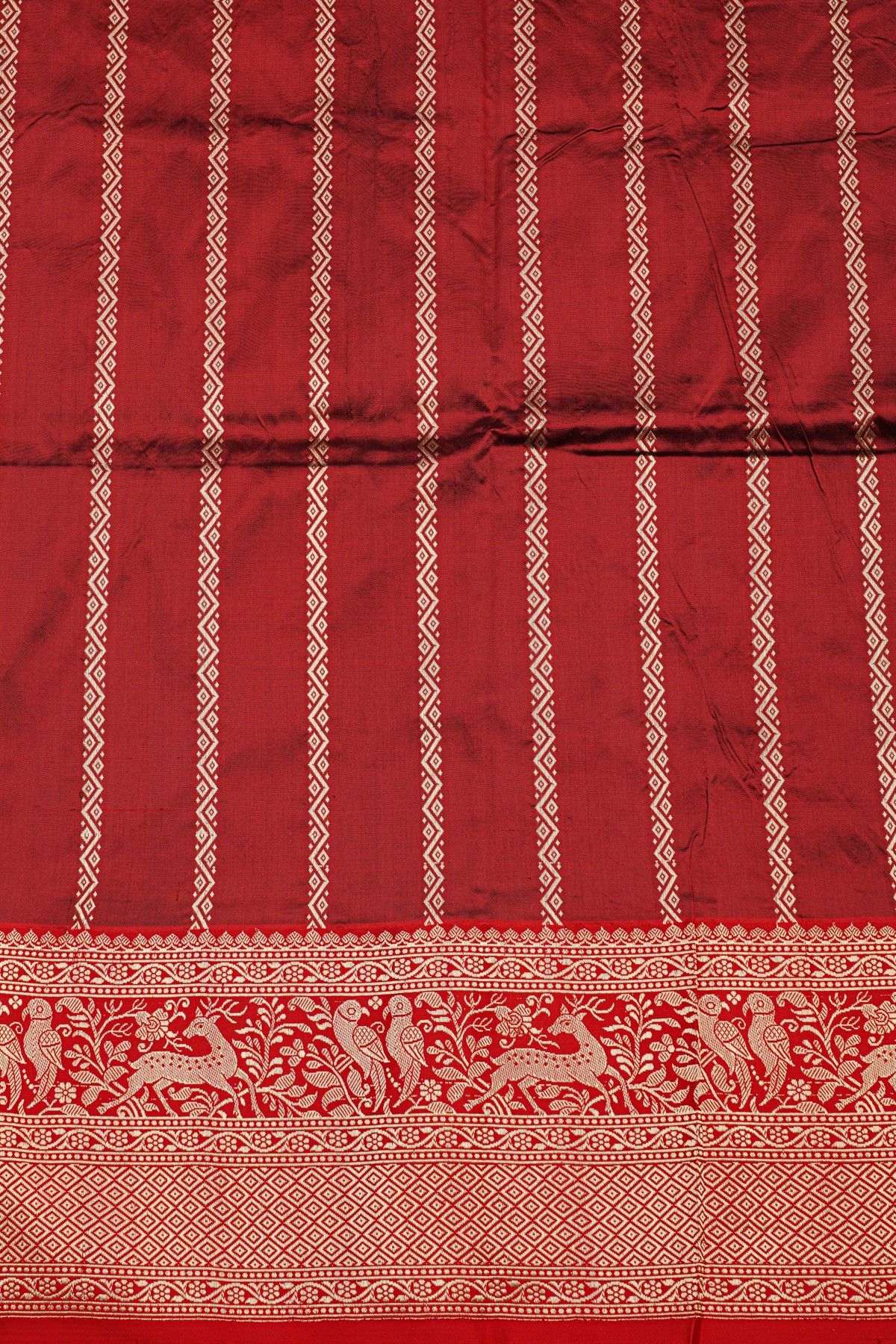 Banarasi Silk Bottle Green Saree