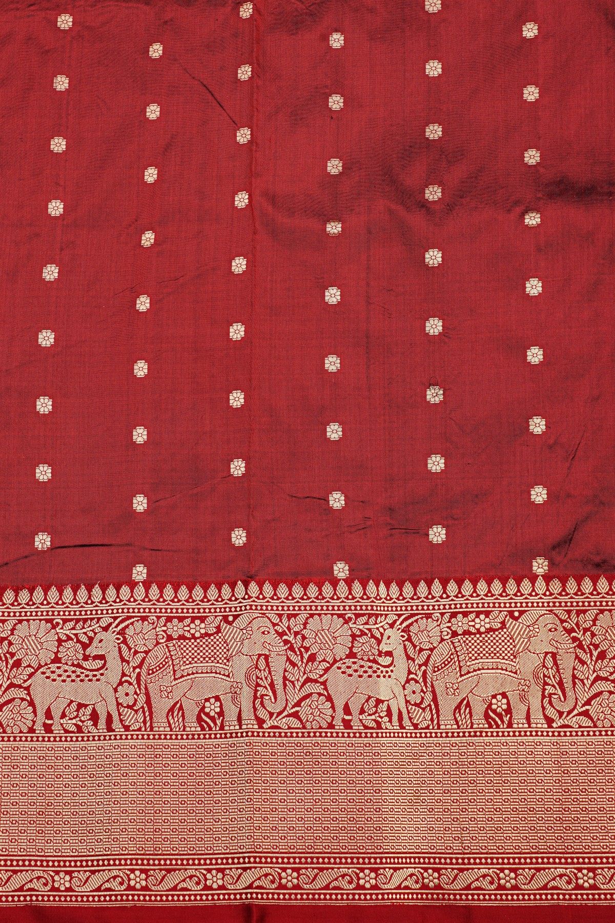 Banarasi Silk Bottle Green Saree