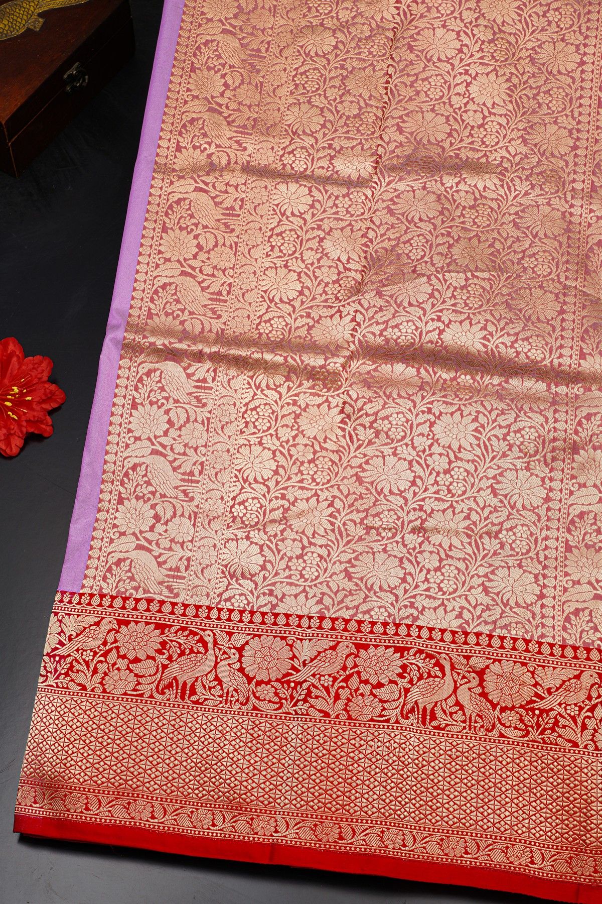 Banarasi Silk Lavender Saree