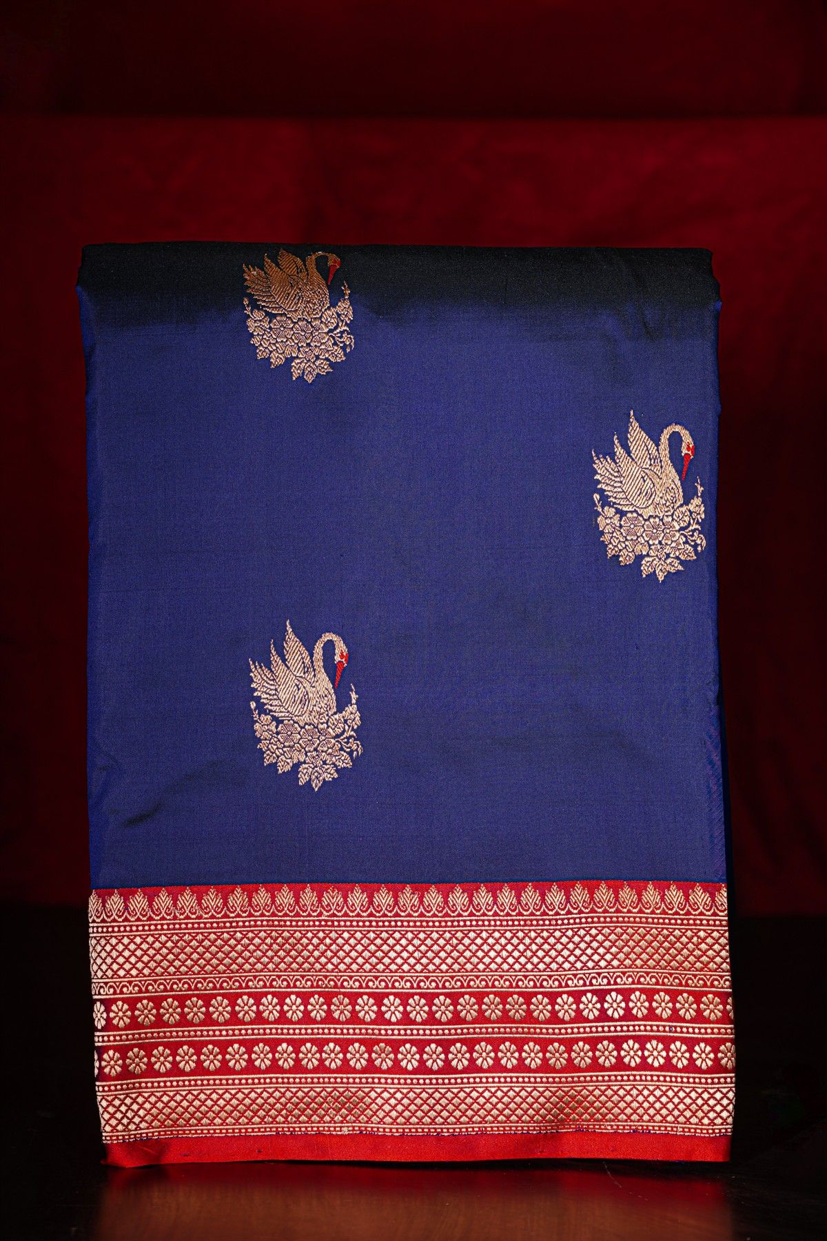 Banarasi Silk Navy Blue Saree