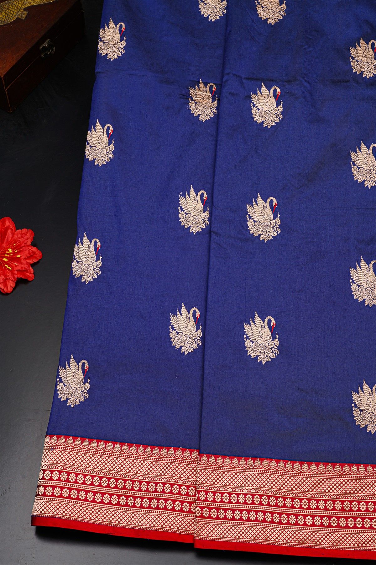 Banarasi Silk Navy Blue Saree