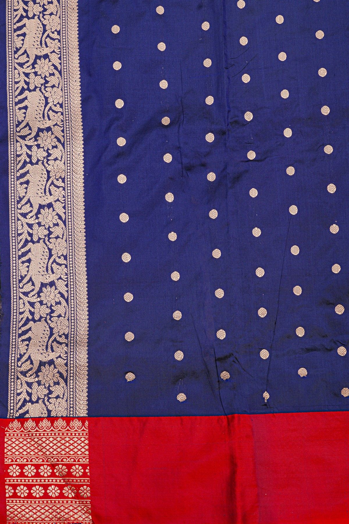 Banarasi Silk Navy Blue Saree
