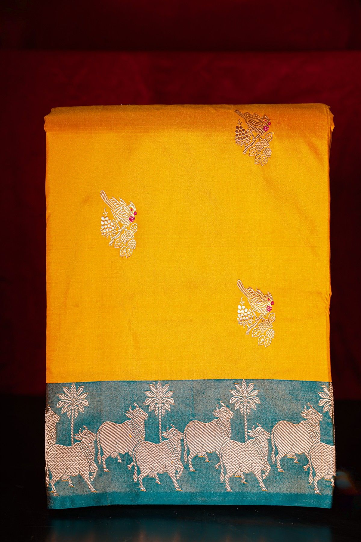 Banarasi Silk Yellow Saree