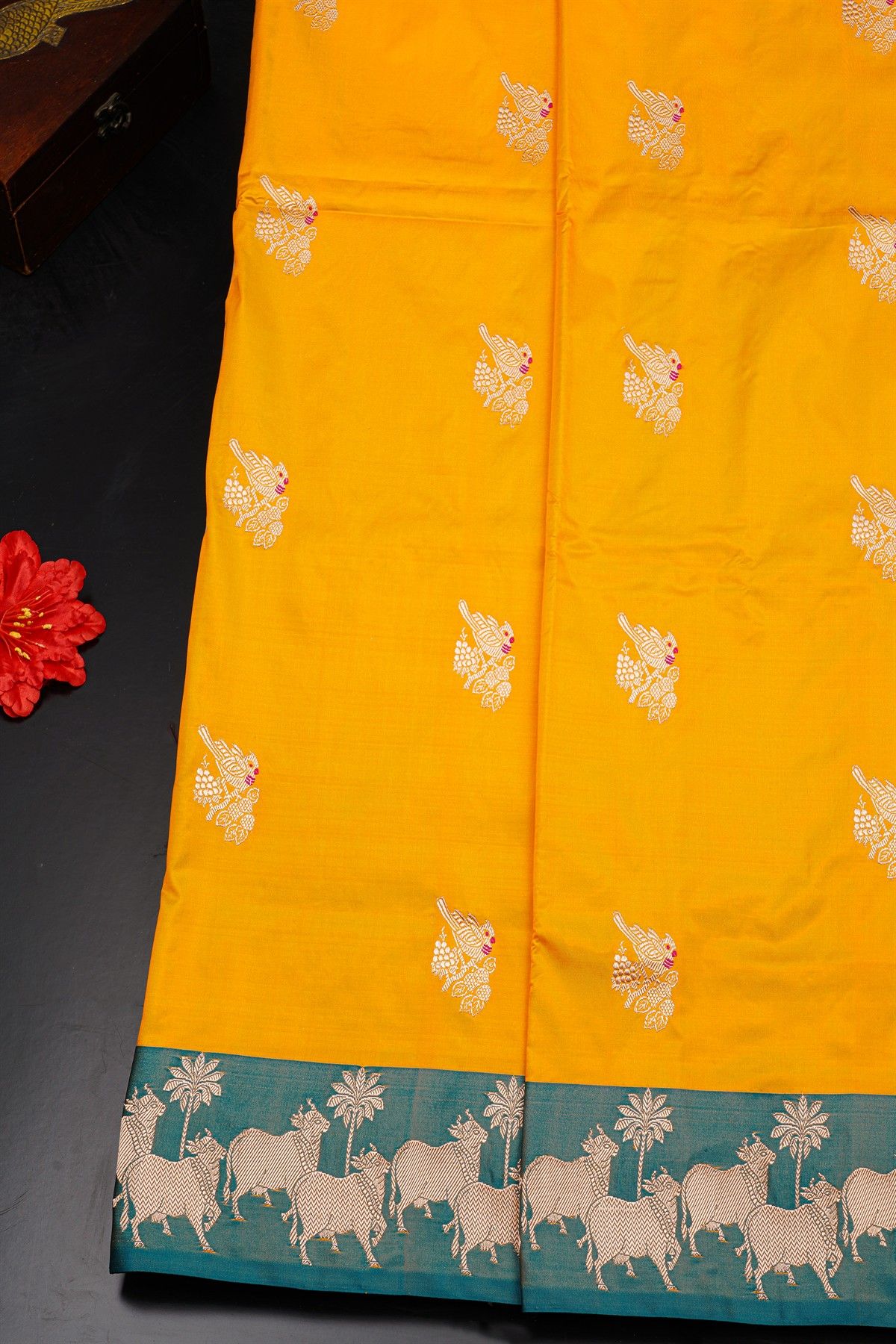 Banarasi Silk Yellow Saree