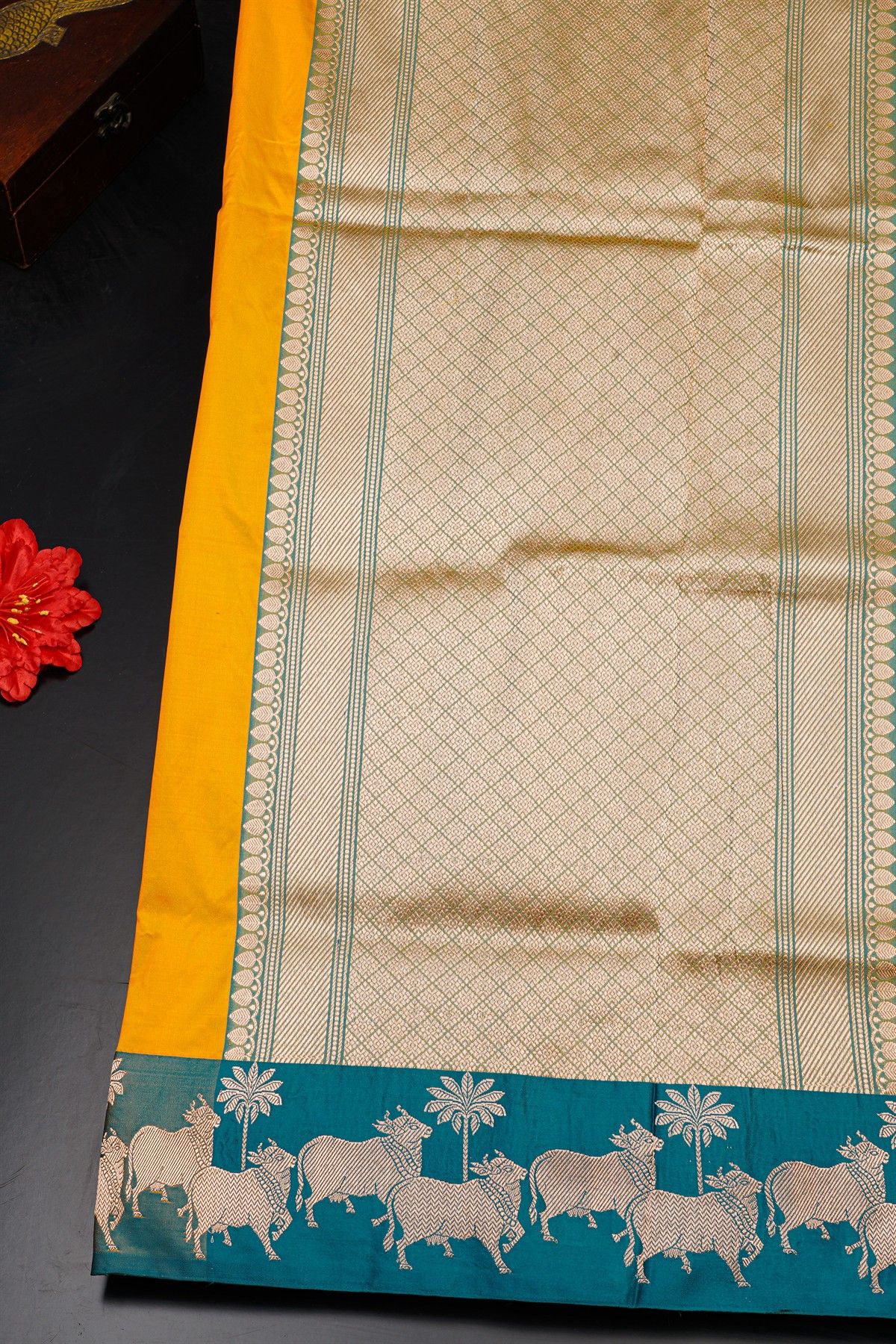 Banarasi Silk Yellow Saree