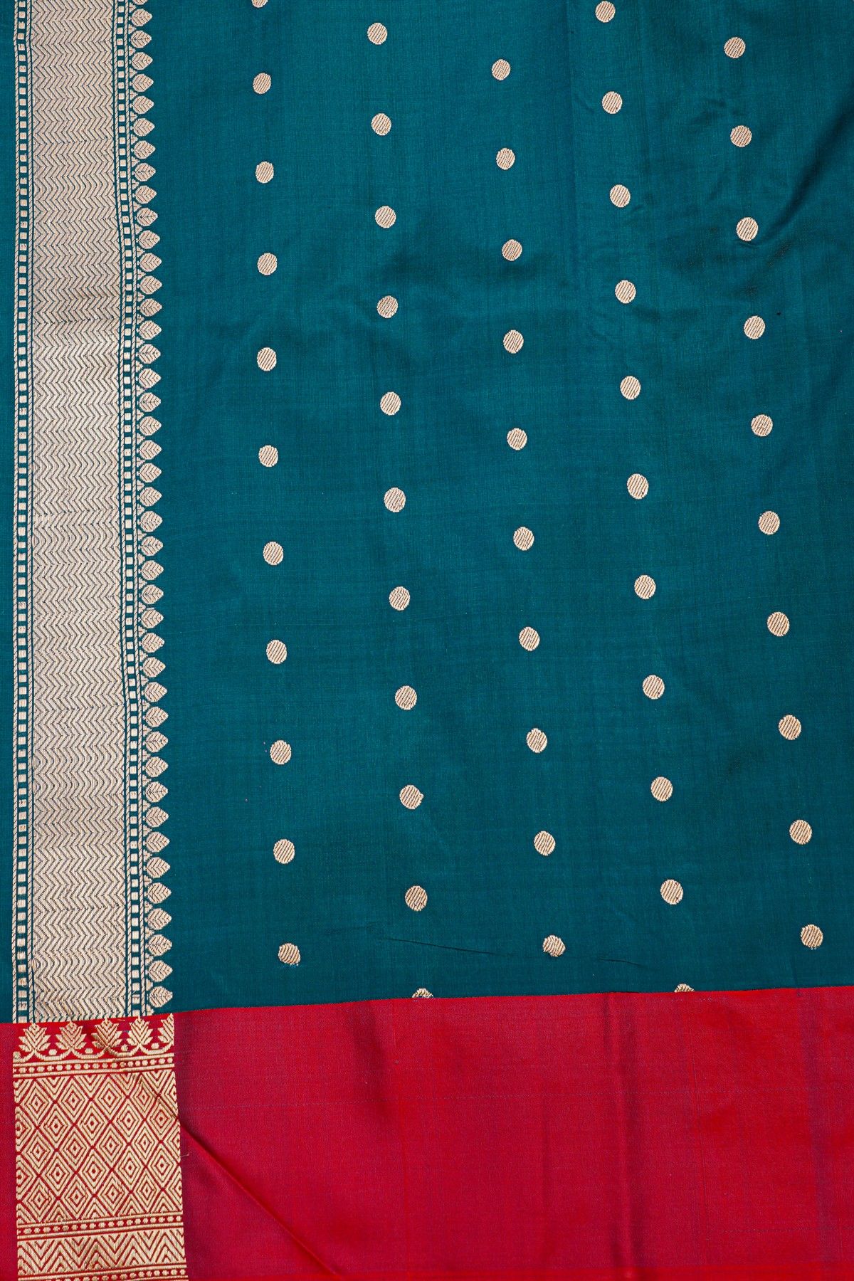 Banarasi Silk Teal Blue Saree