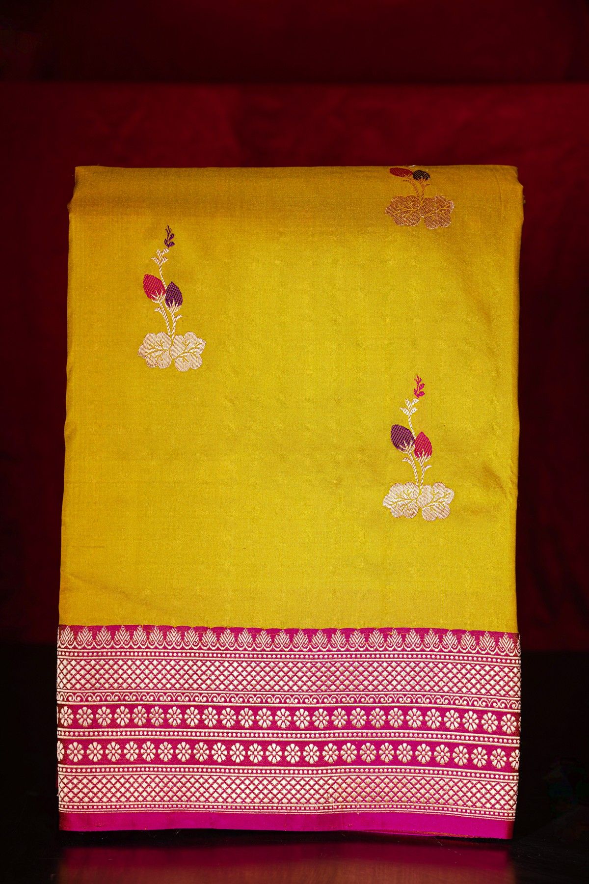 Banarasi Silk Yellow Saree